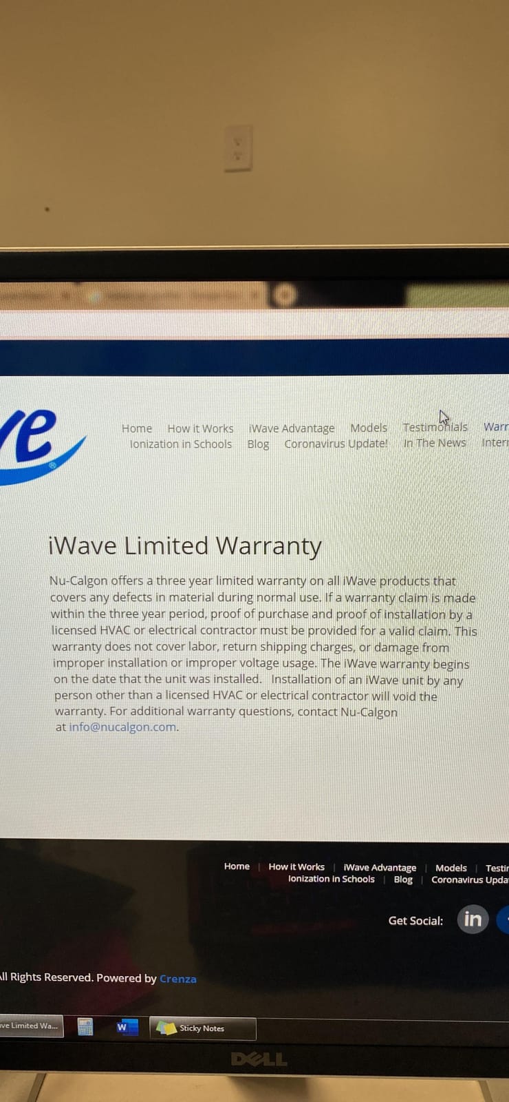 i-Wave-R/iWave-R, Residential IAQ ION Generator, Sold Each customer photo 1