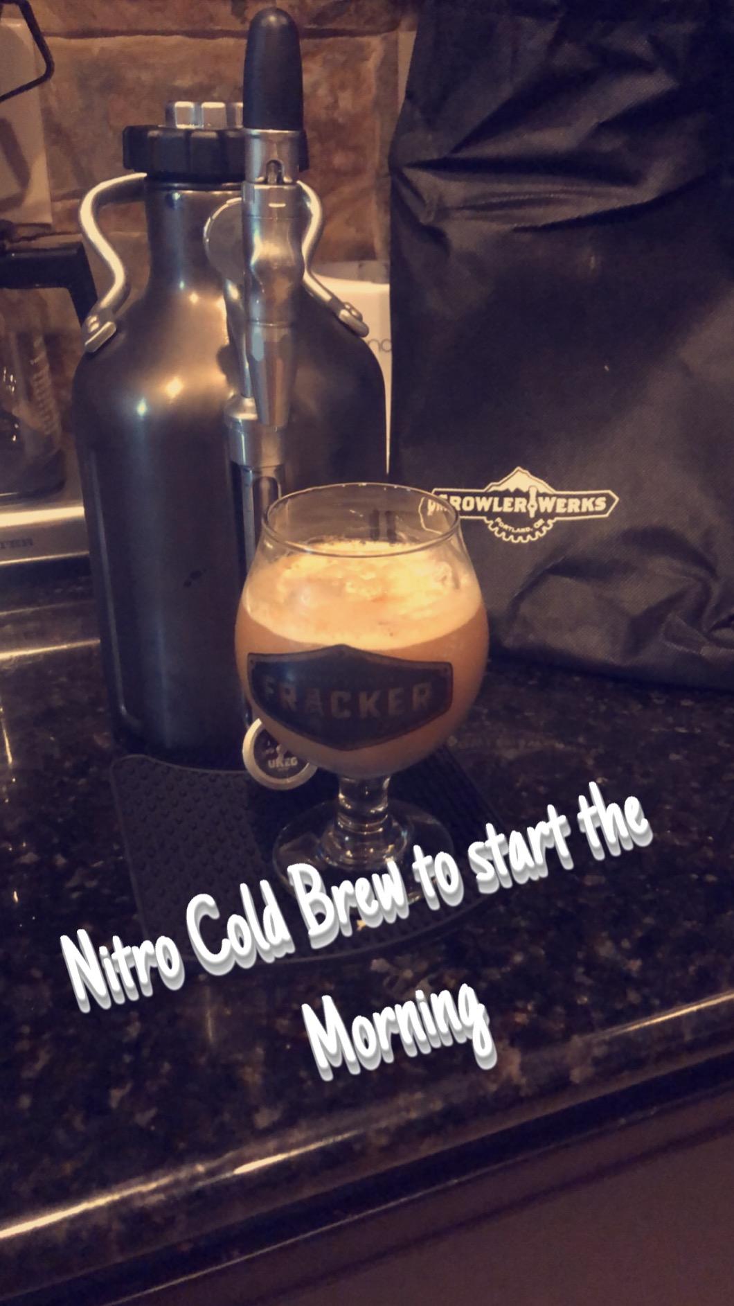 GrowlerWerks uKeg Nitro Cold Brew Coffee Maker, 50 oz, Black Chrome customer photo 2