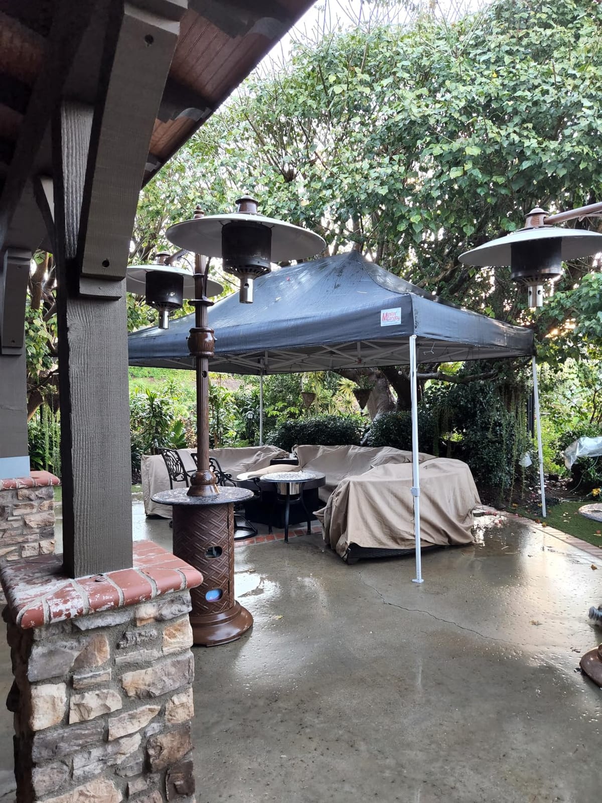 MASTERCANOPY 10x10 Heavy Duty Pop Up Canopy Tent with Roller Bag (Black) | Commercial Canopy Tent, Durable Frame, Large Space, Waterproof & UV-Proof Fabric, 3 Height Adjust, Market/Vendor/Event customer photo 2