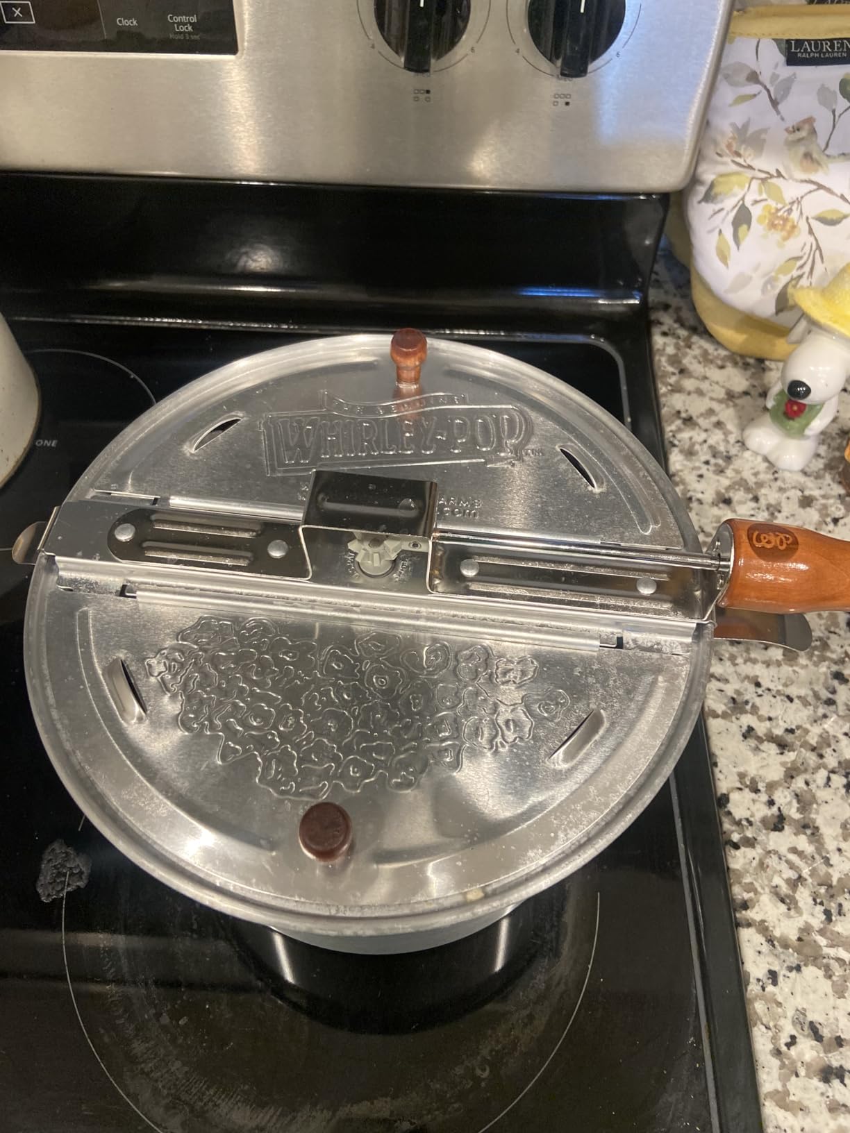 Original Whirley Pop Popcorn Machine - 3-Minute Stovetop Popcorn Maker for Home Movie Snacks & Game Night - Wabash Valley Farms - Aluminum Pot With Nylon Gears - (Silver) customer photo 1