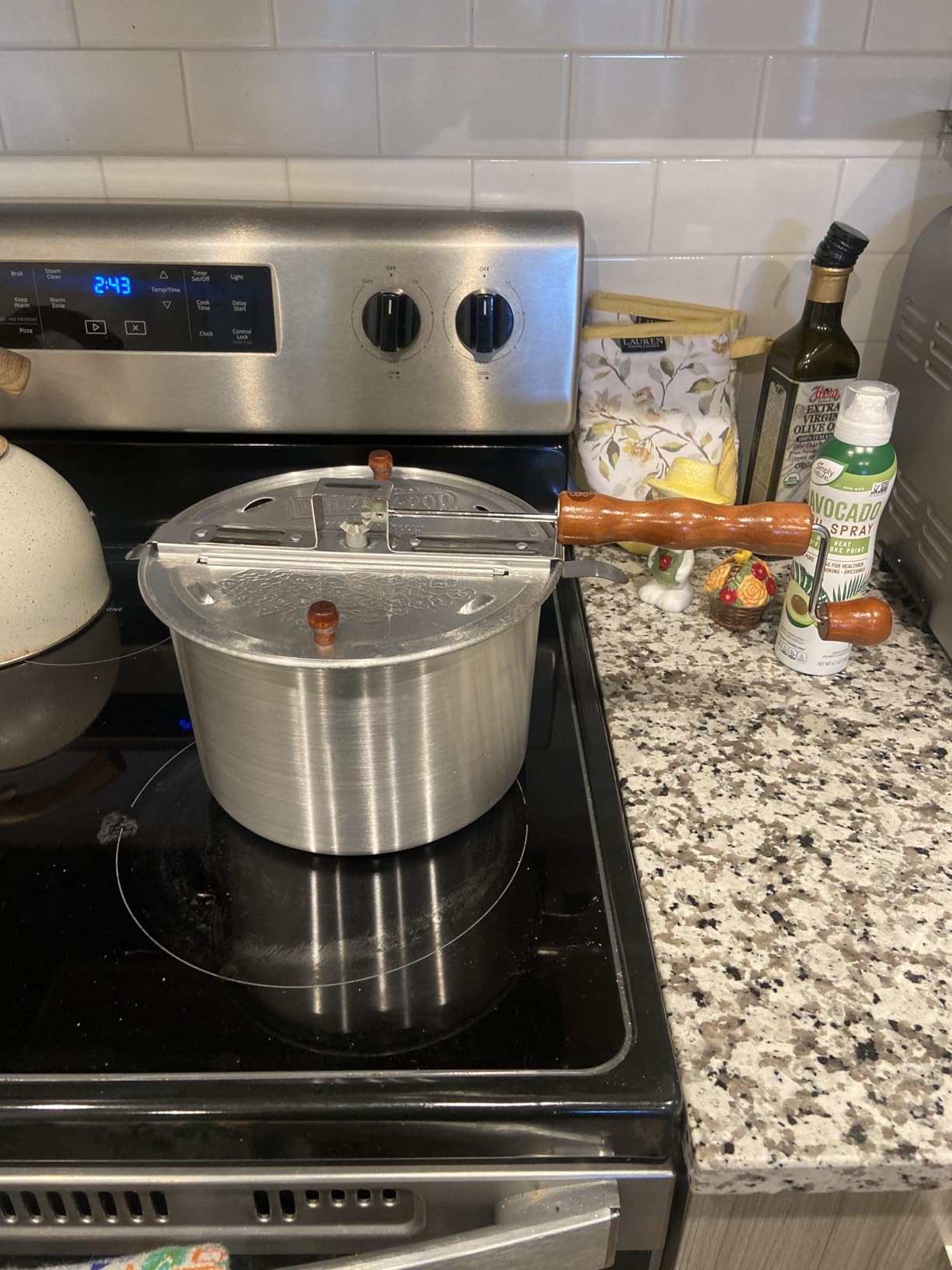 Original Whirley Pop Popcorn Machine - 3-Minute Stovetop Popcorn Maker for Home Movie Snacks & Game Night - Wabash Valley Farms - Aluminum Pot With Nylon Gears - (Silver) customer photo 2