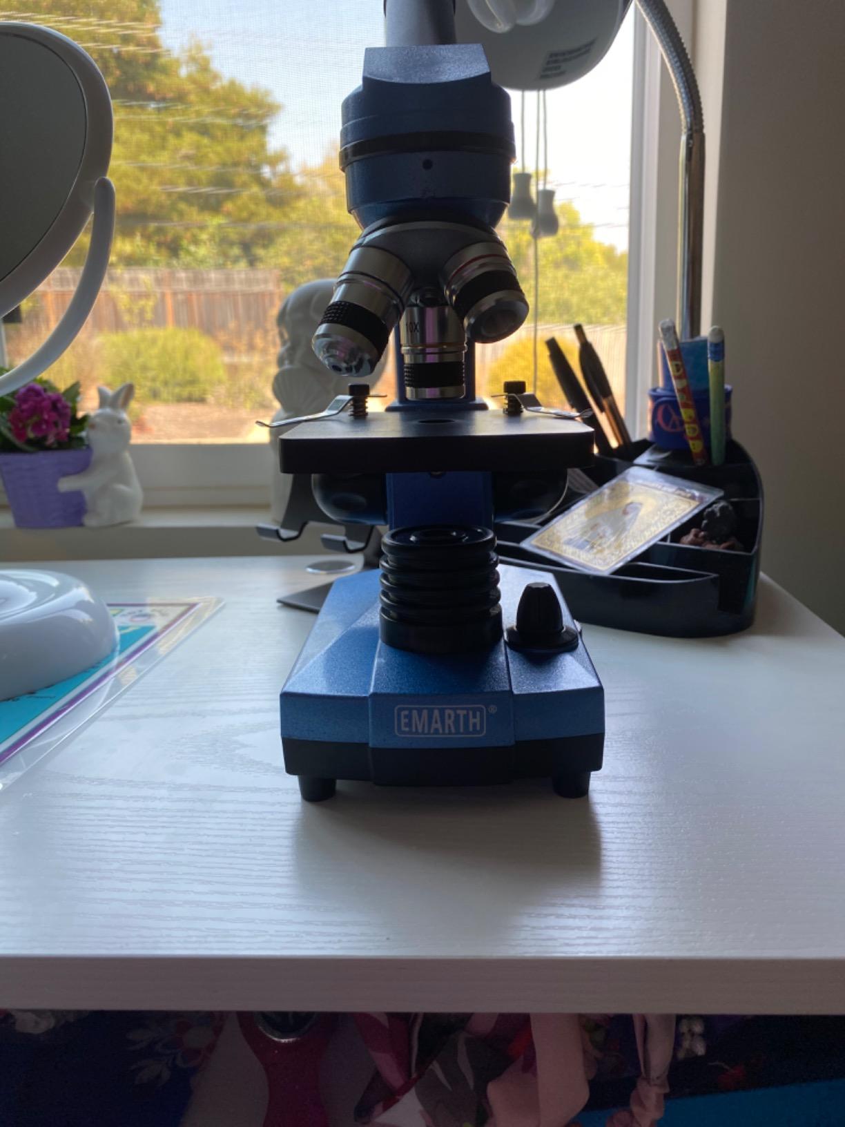 Microscope for Kids Beginners Children Student, 40X- 1000X Compound Microscopes with 52 pcs Educational Kits customer photo 2