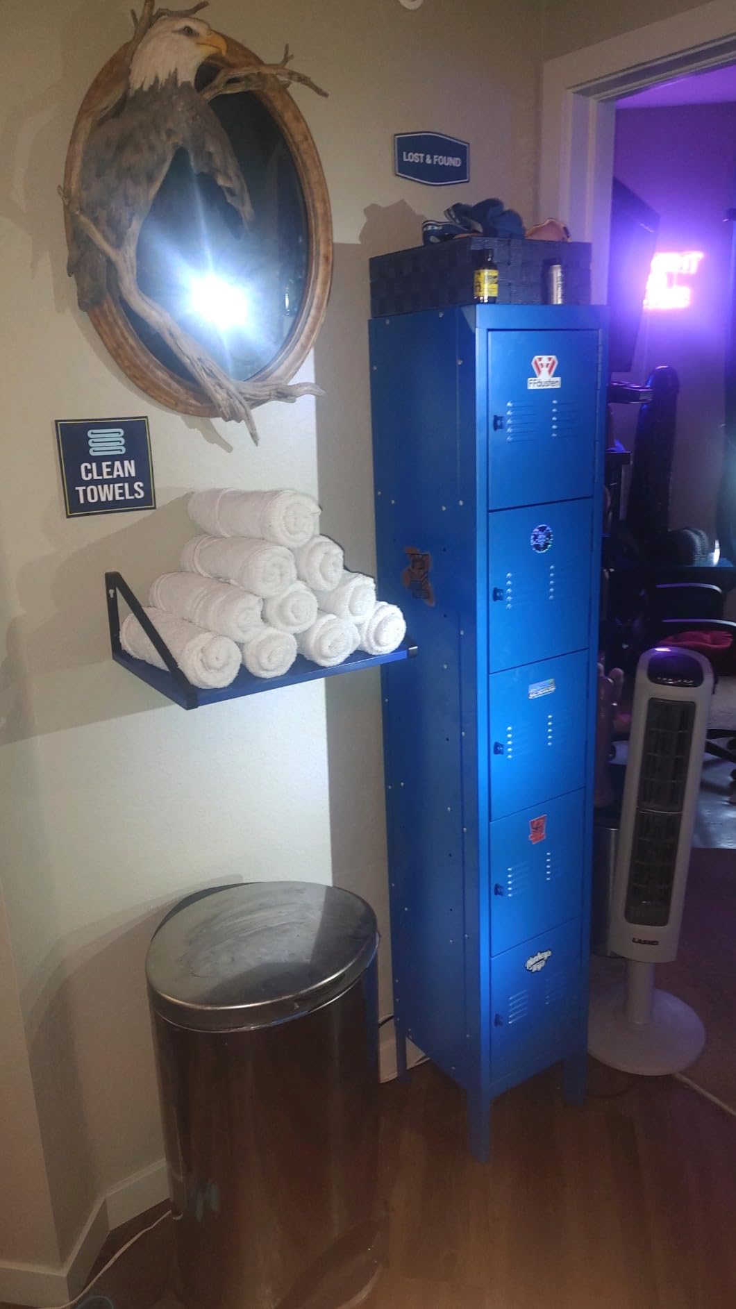 Metal Locker for School Office Gym Metal Storage Locker Cabinet for Employees Students Steel Locker Triple Tier with 5 Door Gray customer photo 2