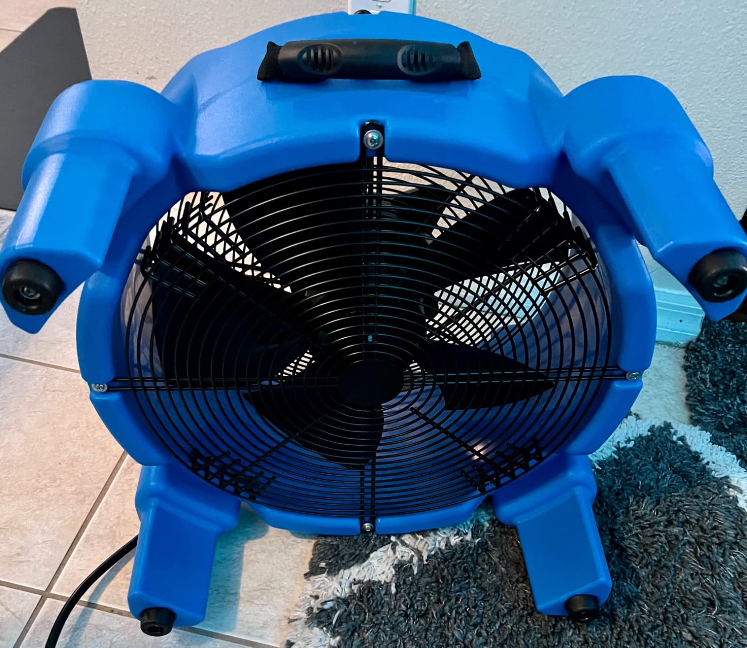 MOUNTO AM30DF 1/4 HP 3000 CFM Axial Air Mover Blower Fan - Powerful Down Draft Fan for Drying, Cooling, and Ventilation customer photo 1