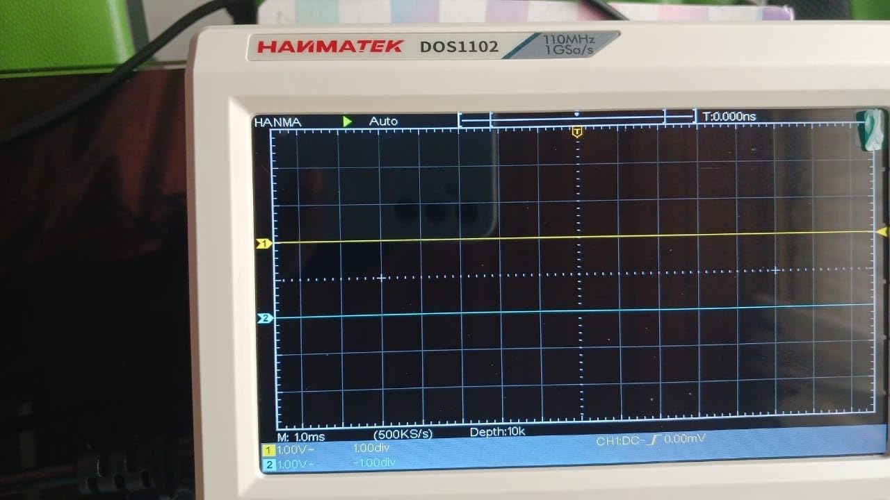 HANMATEK 110mhz Bandwidth DOS1102 Digital Oscilloscope with 2 Channels and Screen 7 inch, TFT-LCD Display customer photo 1