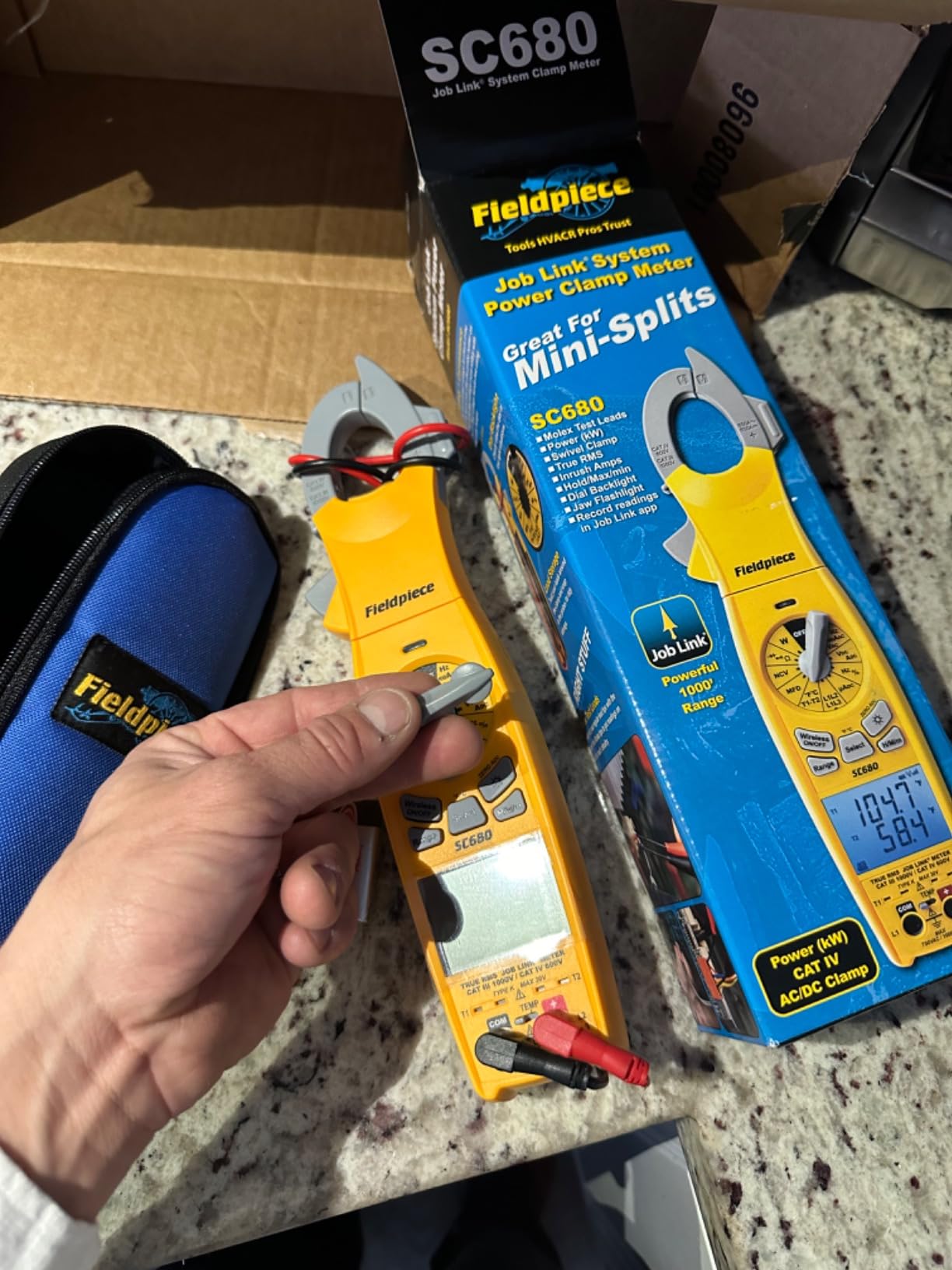 Fieldpiece SC680 Clamp Meter - Wireless Power Multitester for HVACR Professionals - AC/DC Swivel Clamp Meter with Dual Display - HVAC Tools customer photo 2