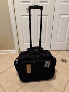 KROSER 17.3 Inch Rolling Laptop Computer Bag, Wheeled Briefcase, Roller Case | Multi-compartments, Silent Wheels, Fits Airline Overhead Bins customer photo 1