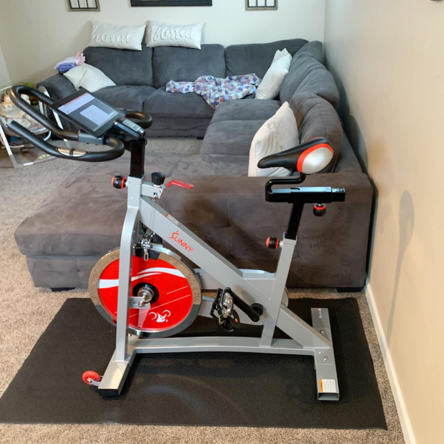 Sunny Health & Fitness Belt Drive Pro Indoor Cycling Bike customer photo 2