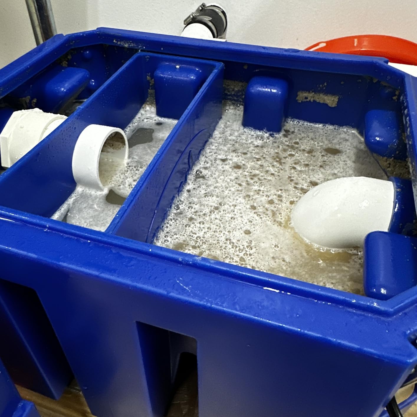 BESEDER Grease Trap Plastic 4 GPM Commercial Under Sink Grease Trap, Grease Interceptor ASME Certified for Restaurant Kitchen customer photo 2