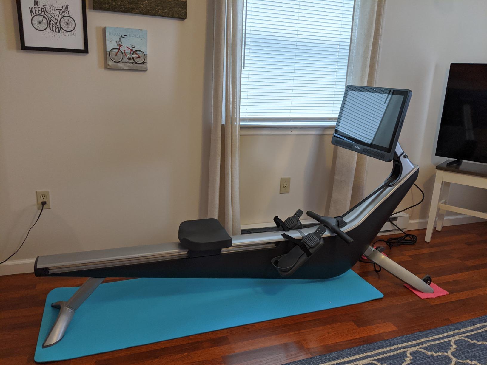 Hydrow Origin Rowing Machine for Home with Immersive 22'' Rotating HD Touchscreen - Live Row Machine Home Workout, Magnetic Drag Technology, 375lb Weight Capacity Rower customer photo 1