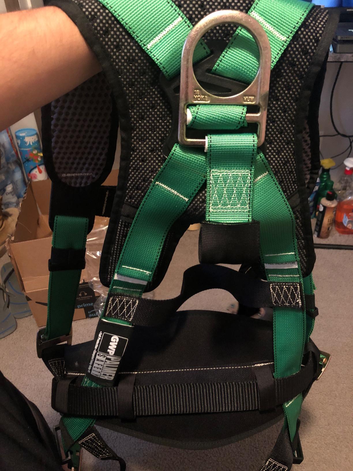 Hammerhead 5pt Safety Harness Back Padded, QCB Chest, Tongue Buckel Legs Straps, Back & Side D-Rings customer photo 1