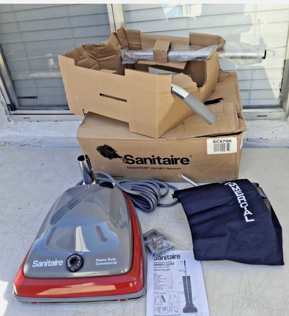 Sanitaire SC679K Tradition Upright Commercial Bagged Vacuum, Red customer photo 1