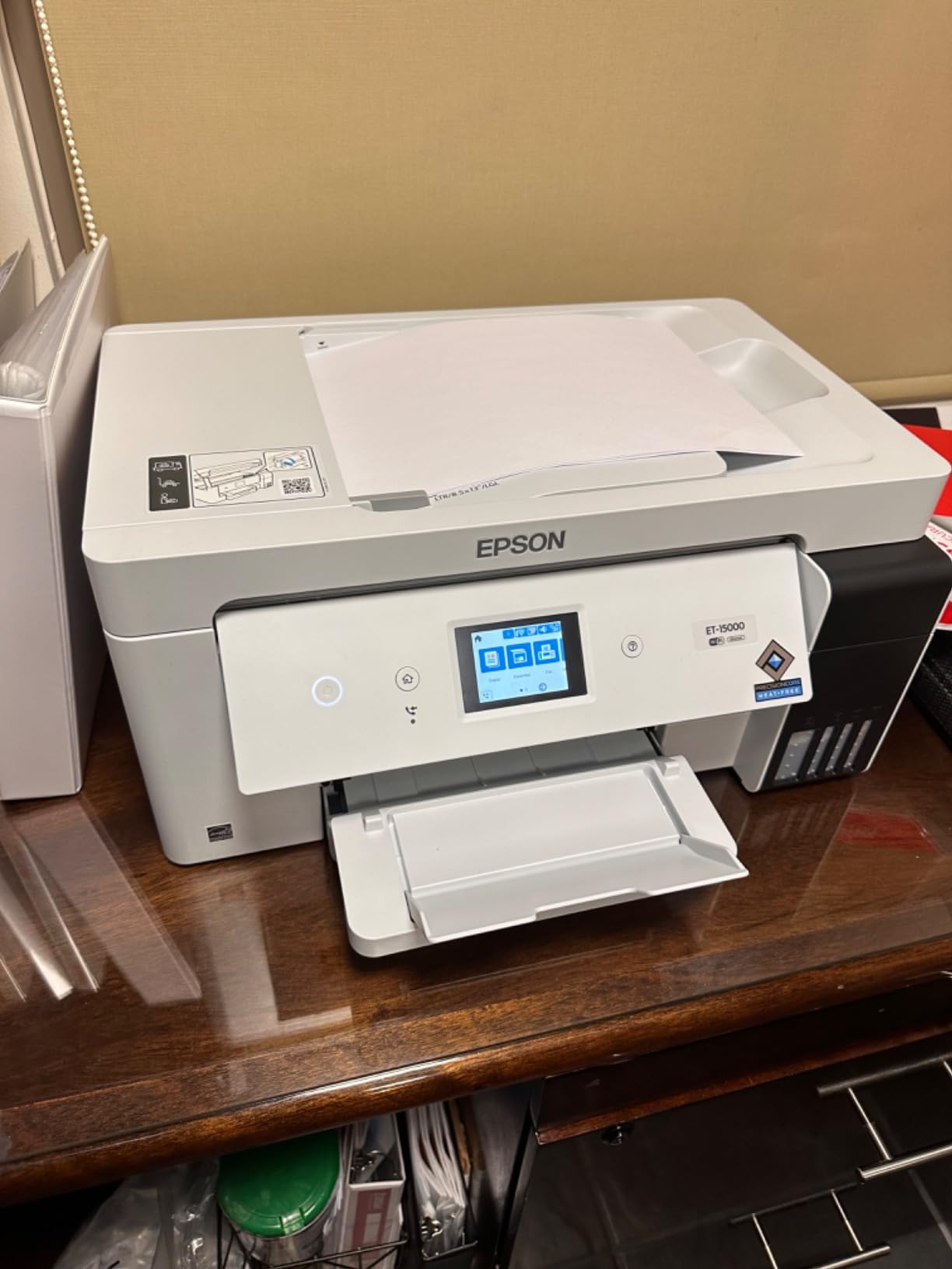 Epson EcoTank ET-15000 Wireless Color All-in-One Supertank Printer with Scanner, Copier, Fax, Ethernet and Printing up to 13 x 19 Inches customer photo 2