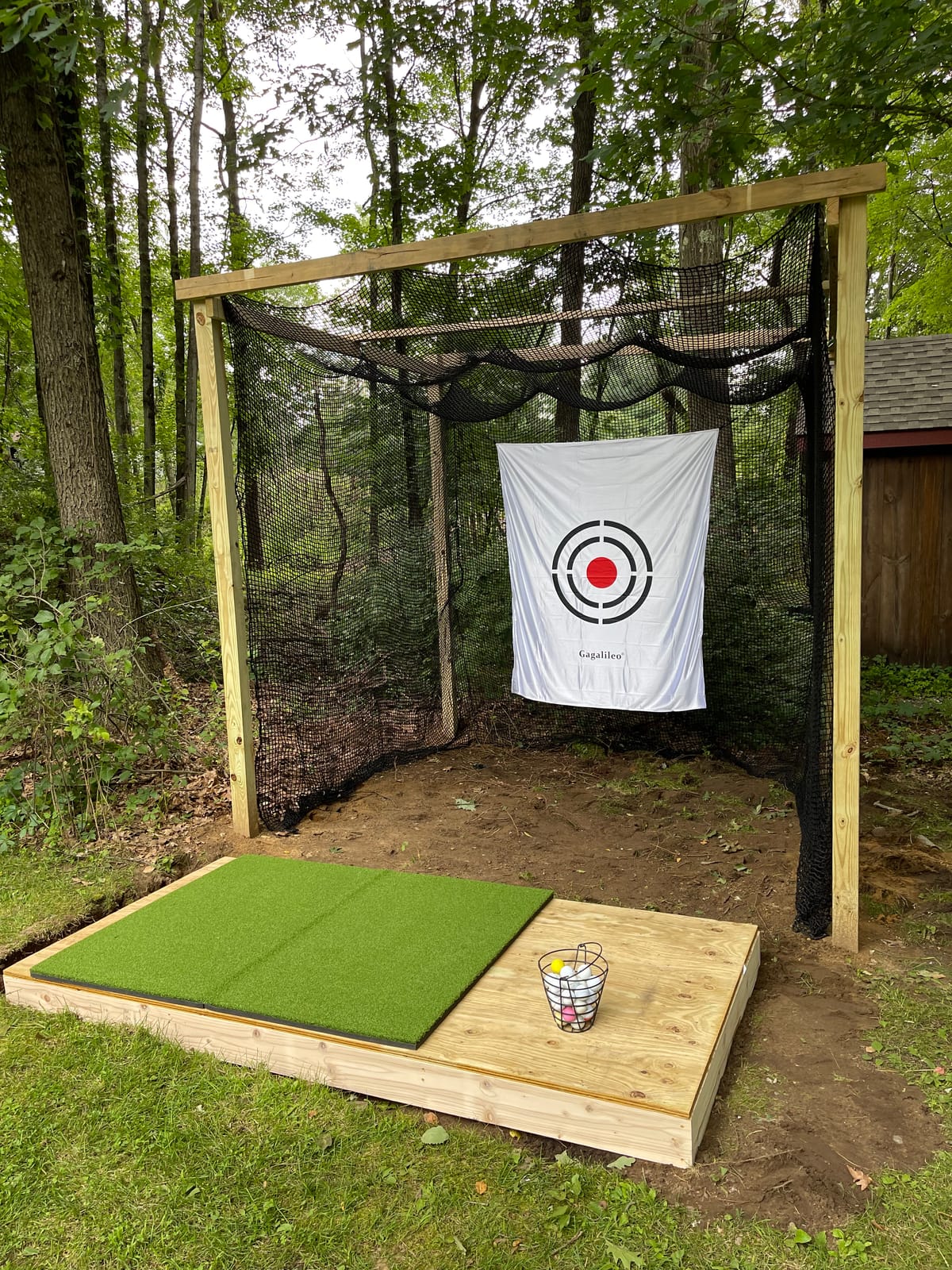 Aoneky Golf Practice Net, Heavy Duty Golf Cage Netting for Backyard Driving Range, UV Resistant for Indoor Outdoor Use customer photo 2