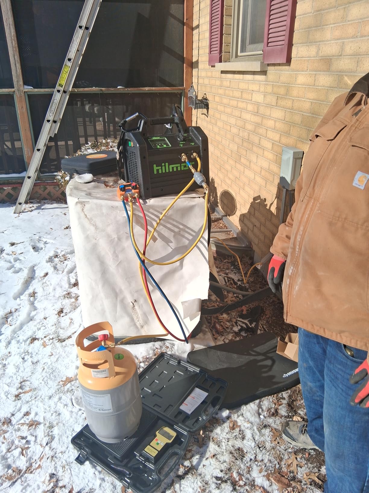 Hilmor 1950536 Brushless DC Refrigerant Recovery Machine, HVAC Tools and Equipment, Professional Use customer photo 1