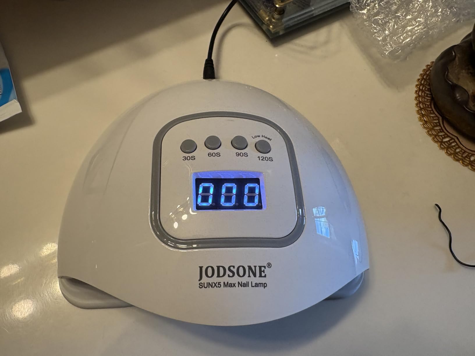 JODSONE U V LED Nail Lamp, Nail Dryer for Gel Polish, Led Light with Automatic Sensor & 4 Timers customer photo 2
