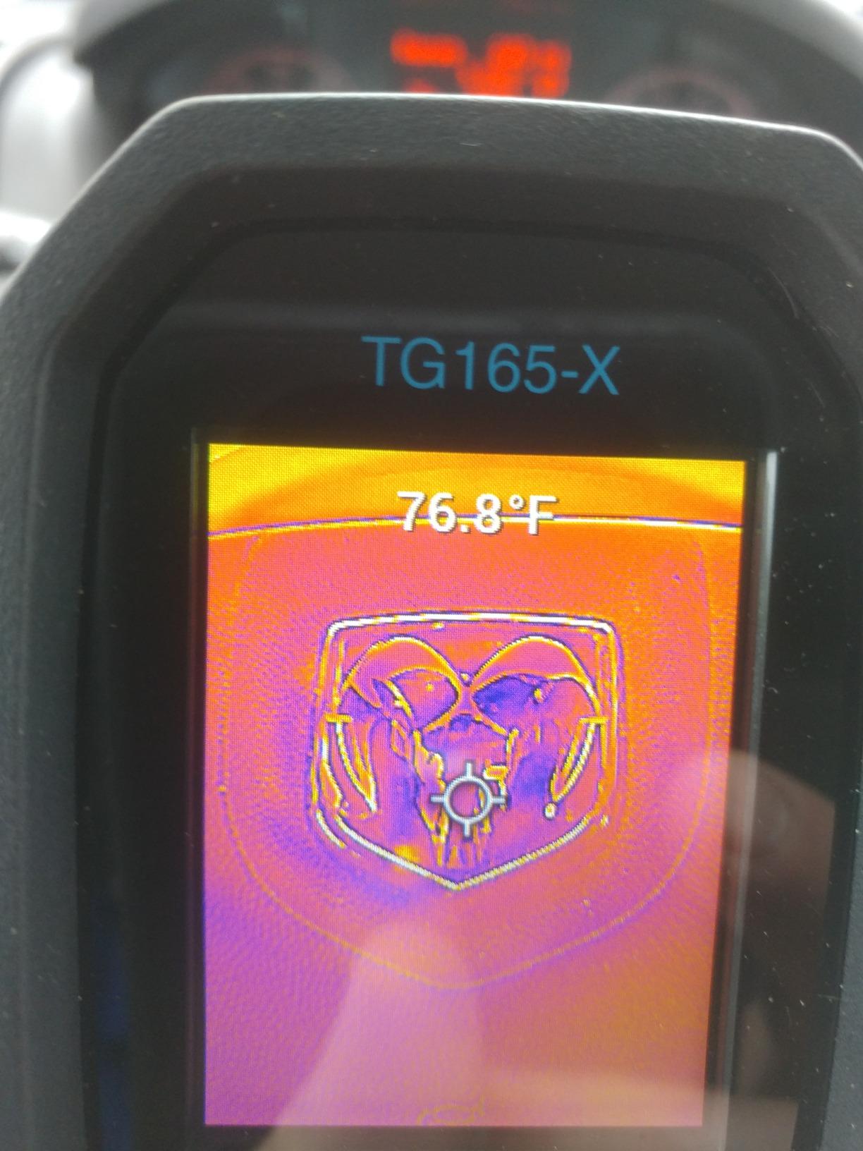 FLIR TG165-X Thermal Imaging Camera with Bullseye Laser, Spot IR | 80x60 IR, -25 to 300C, spot thermometer, MSX, IP54, building/HVAC/electrical, strap, pouch customer photo 2