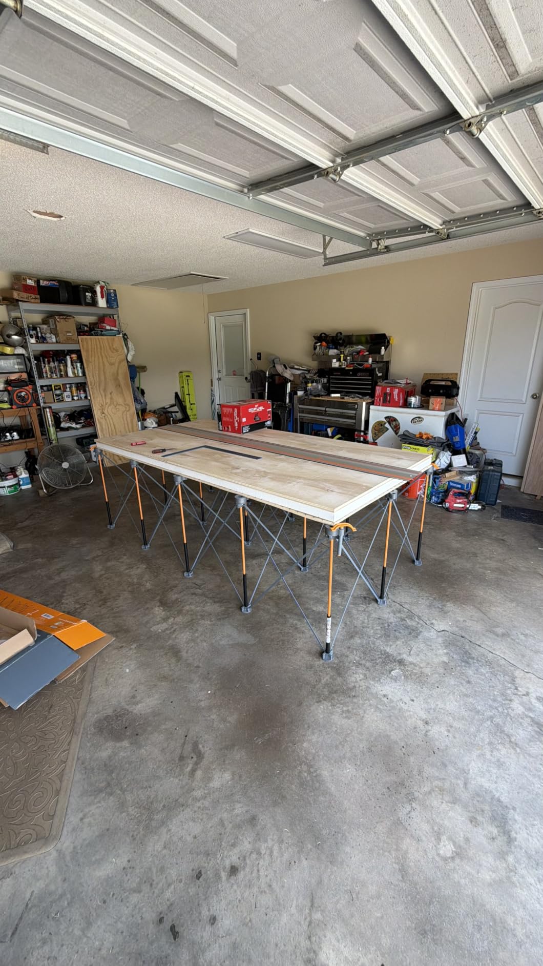 BORA Centipede Folding Work Table 4x6 ft Portable Workbench for Garage | 30