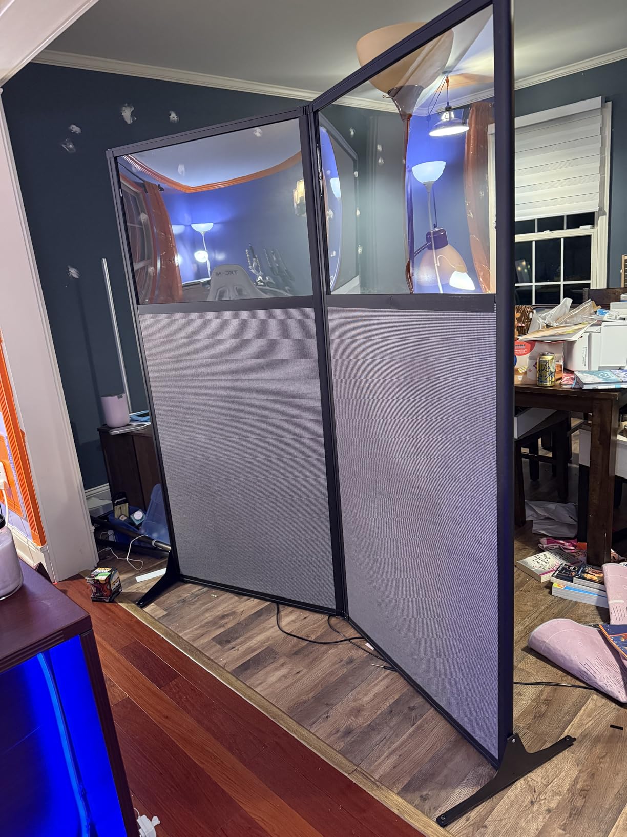 Versare Workstation Partition | Portable Wall Divider | Modern Office Cubicle | Free Standing Privacy Screen | Flexible Work Space | 66