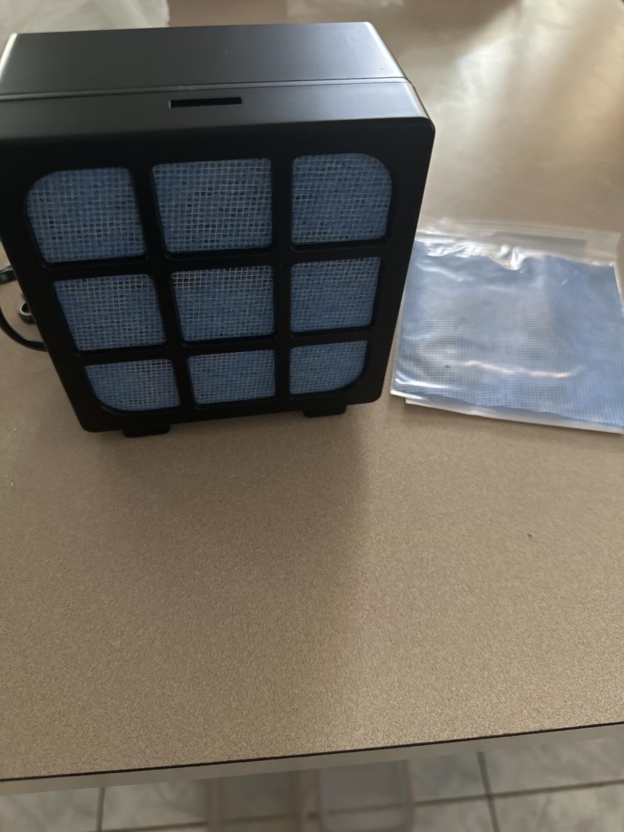 MUIN Solder Fume Extractor - 3 Stage Filtration Solder Smoke Absorber for Soldering and Wood Burning, Portable Soldering Fume Extractor Fan for Soldering Station (Black) customer photo 2
