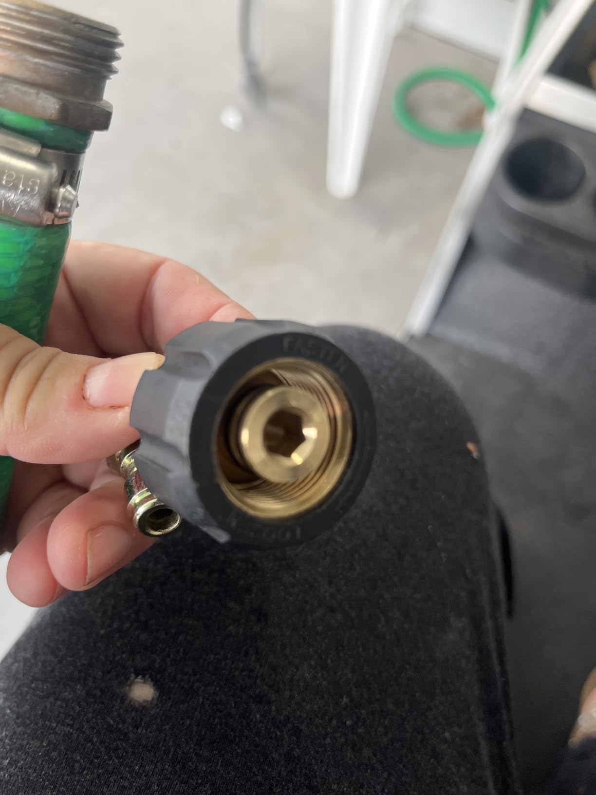 Sewer Jetter Kit for Pressure Washer 100FT, 5800PSI Drain Cleaner Hose 1/4 Inch NPT Corner, Rotating and Button Hose Sewer Jetting Nozzle Pearl Corsage Pin Waterproof Tape with 2 Spanner customer photo 1