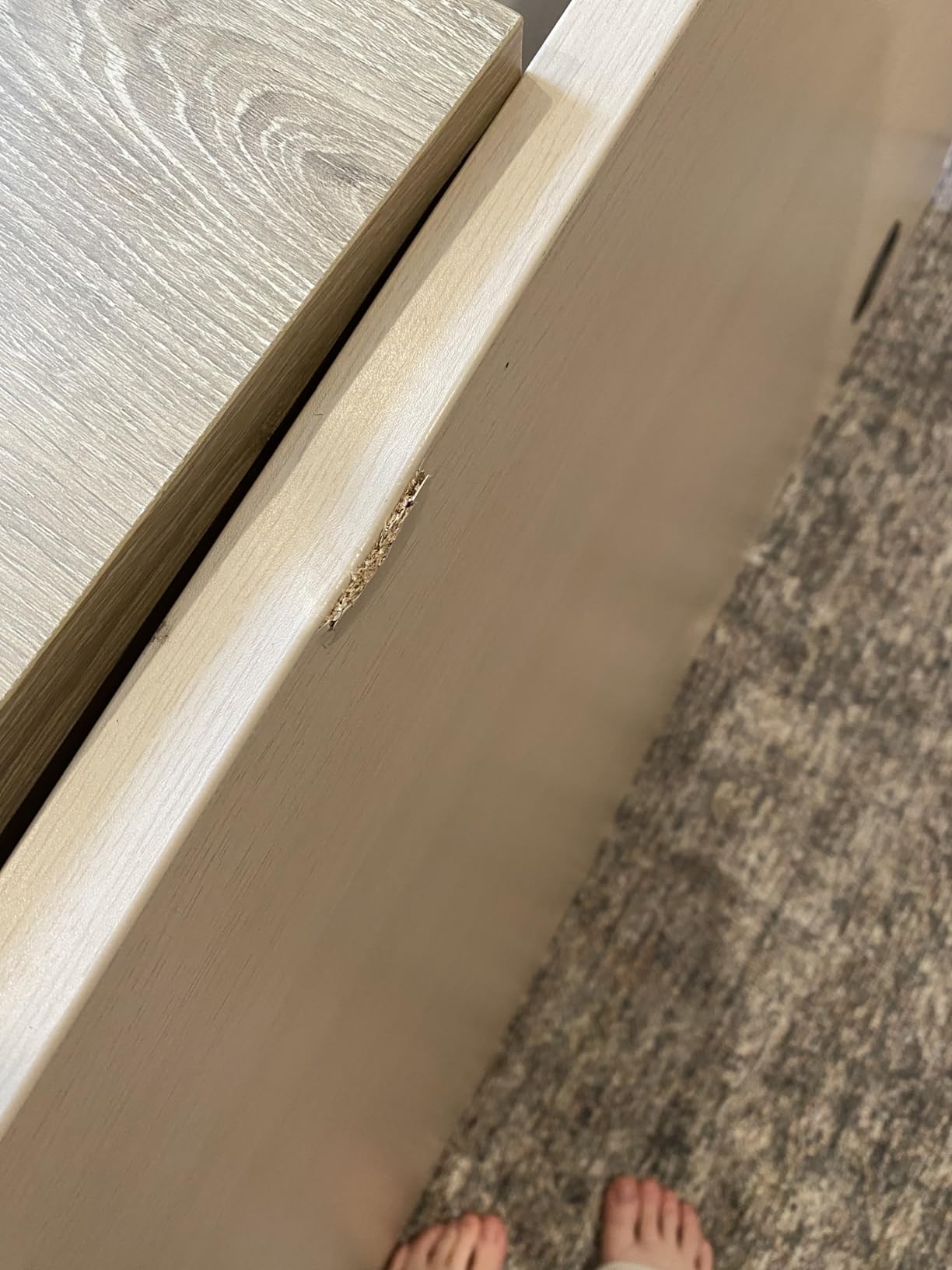 HON MOD Executive Desk 60-Inch Large Computer Desk Shell, Thick Wooden Laminate, Modern Table with Cord Management, 60