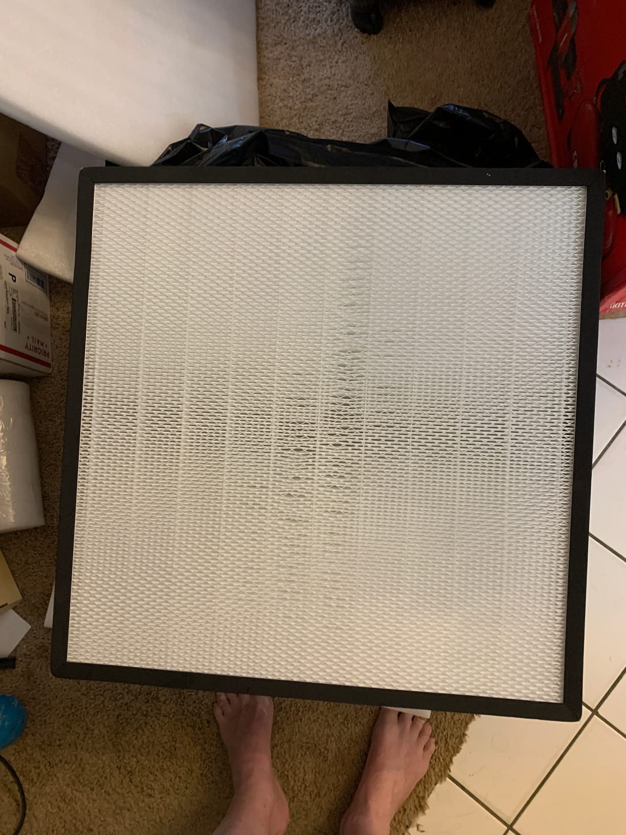 YJINGRUI Laminar Flow Hood, H-14 HEPA Filter with Safety Locks, Class 100/ ISO Class 5 Cleanliness, Fan Filter Unit 22.6x22.6in Flow Hood Mycology/Clean Room/Laboratory 110V customer photo 1