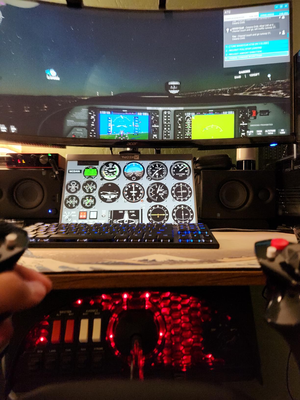 Flight Sim Stuff - Vernier Controls Throttle, Prop, Mixture, Flaps and Trim | True Vernier Controls for Mixture and Prop, Throttle Friction Lock, Elevator Trim Wheel, Flaps Switch customer photo 2