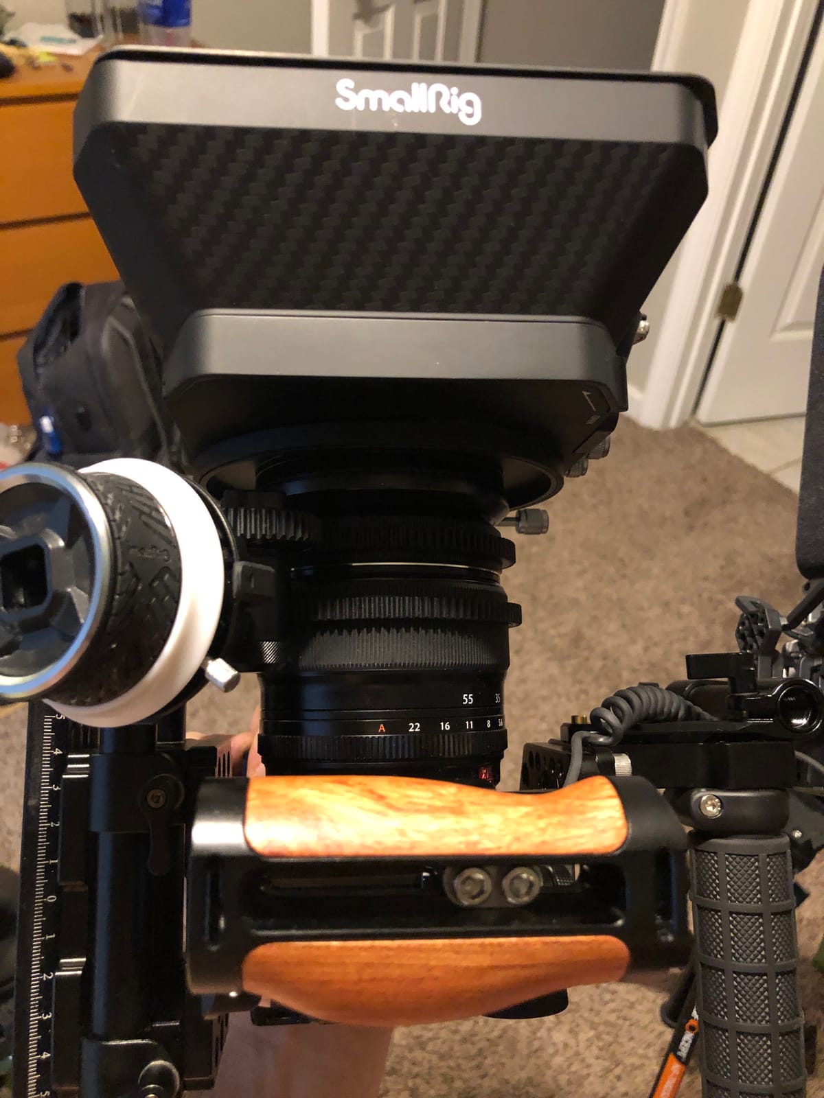 SmallRig Mini Follow Focus with A/B Stops & 15mm Rod Clamp and Snap-on Gear Ring Belt for DLSRs and Mirrorless Cameras, Fits Different Diameter Lenses Up to 114mm customer photo 1