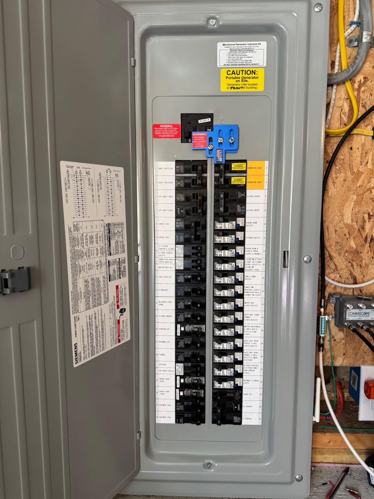 SM200 Generator Interlock Kit for Siemens & Murray 150A and 200A Panels - Made in USA customer photo 2
