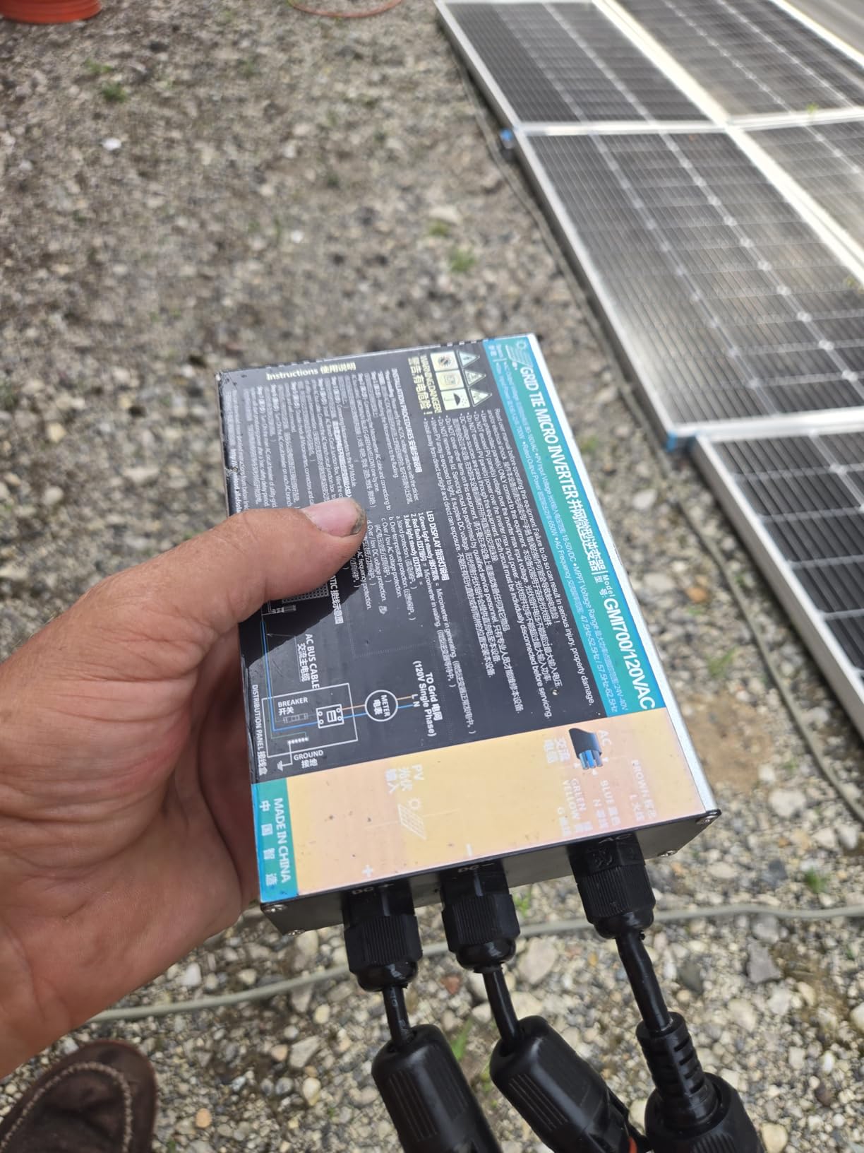 Y&H 700W Grid Tie Inverter MPPT Solar Input Voc34-46V AC90-140V Output for 24V 36V Solar Panel customer photo 1