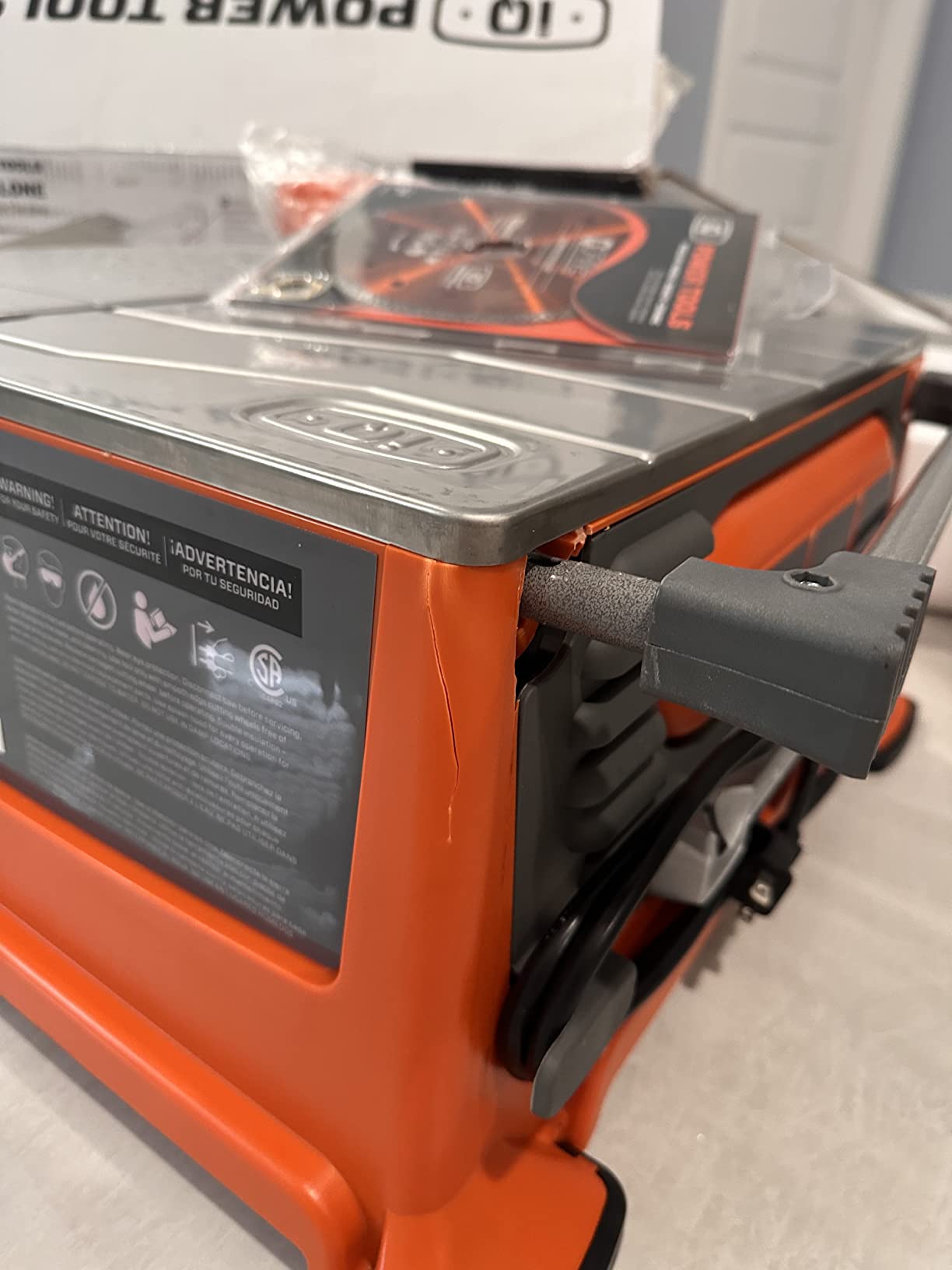 iQ Power Tools 7 Inch Dry Cut Bench/tabletop Tile Saw with Integrated Dust Control and Tru-Cut System customer photo 2