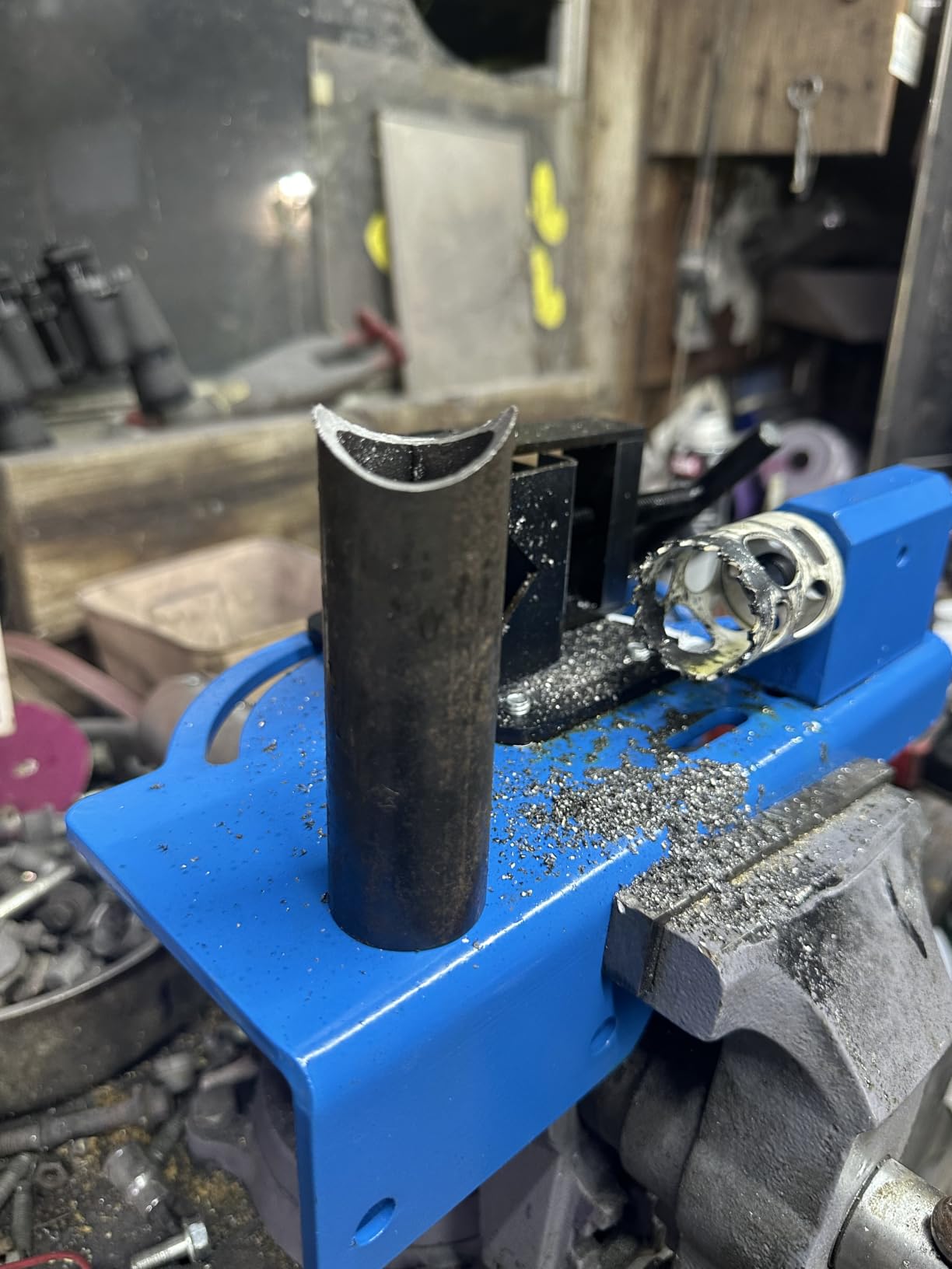 KF5008 2 Inch Hole Saw Pipe Tube Notcher Tubing Notcher - Adjustable up to 60 Degree customer photo 1