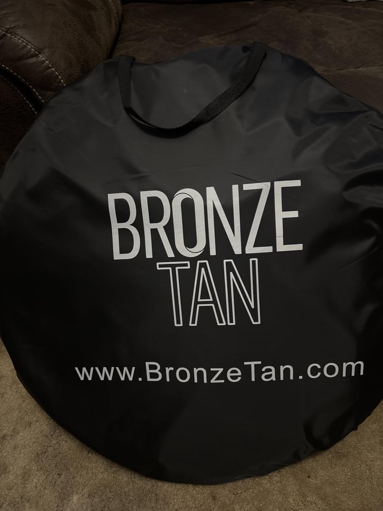 Bronze Tan Portable Pop Up Spray Tan Tent Booth with Carrying Case, Black | Waterproof pop-up booth for salons and mobile spray tan artists customer photo 1