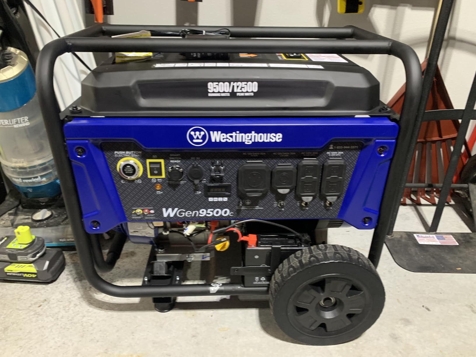 Westinghouse 12500 Peak Watt Home Backup Portable Generator, Remote Electric Start with Auto Choke, Transfer Switch Ready, Gas Powered, CO Sensor customer photo 1