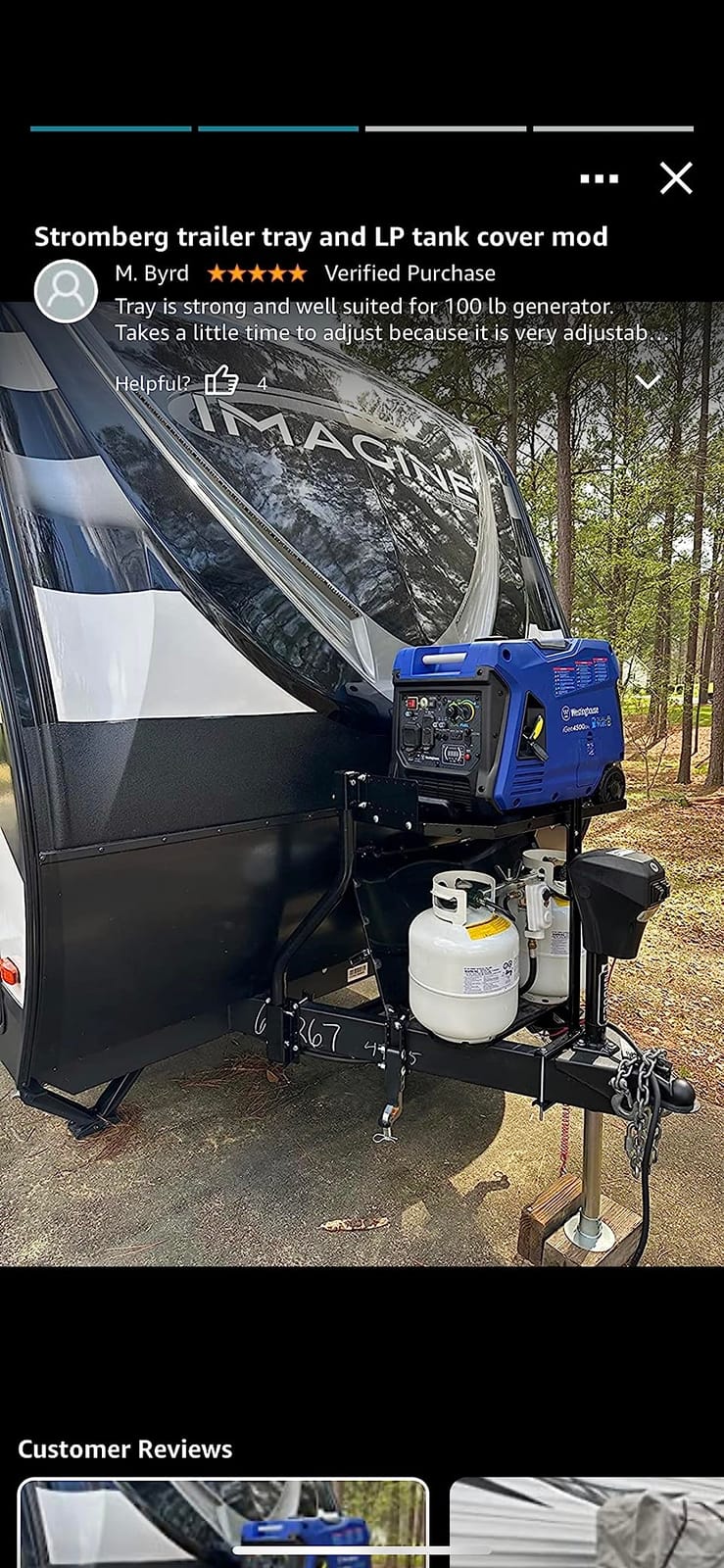 Westinghouse 5000 Peak Watt Super Quiet Dual Fuel Portable Inverter Generator, Remote Electric Start, Gas & Propane Powered, RV Ready, CO Sensor, Parallel Capable customer photo 2