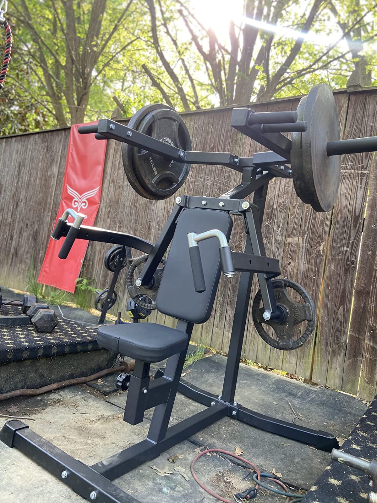 Titan Fitness Plate-Loaded Deltoid and Shoulder Press Machine, 700 LB Capacity, Upper Body Strength Training for Chest Back Shoulders Pecs Delts customer photo 2