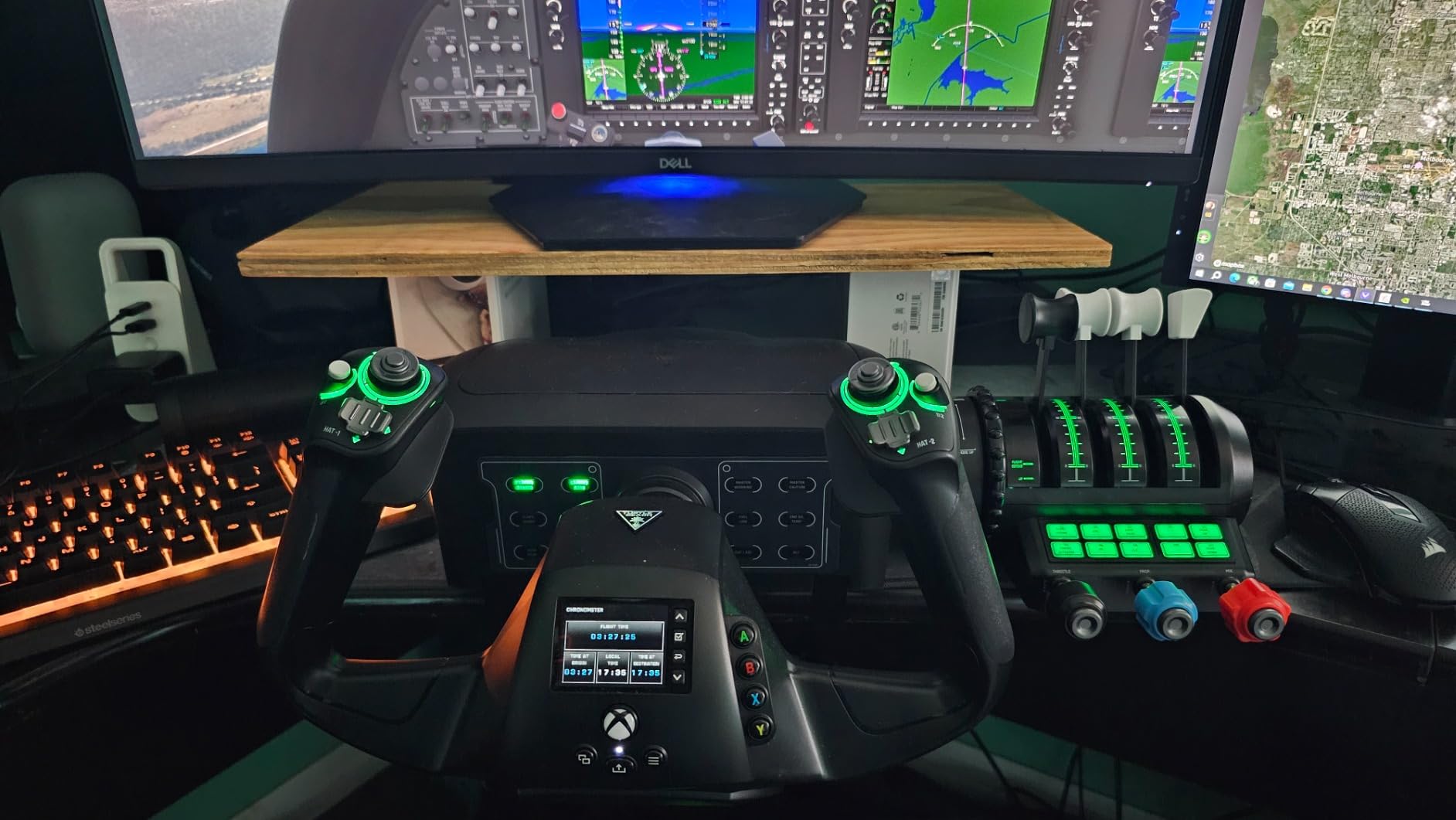 Turtle Beach VelocityOne Flight Universal Control System - Xbox Series X & Xbox Series S, Xbox One & Windows 10 & 11 PCs with Yoke Handle, Throttle Quadrant, Trim Wheel & Rudder Controls customer photo 2