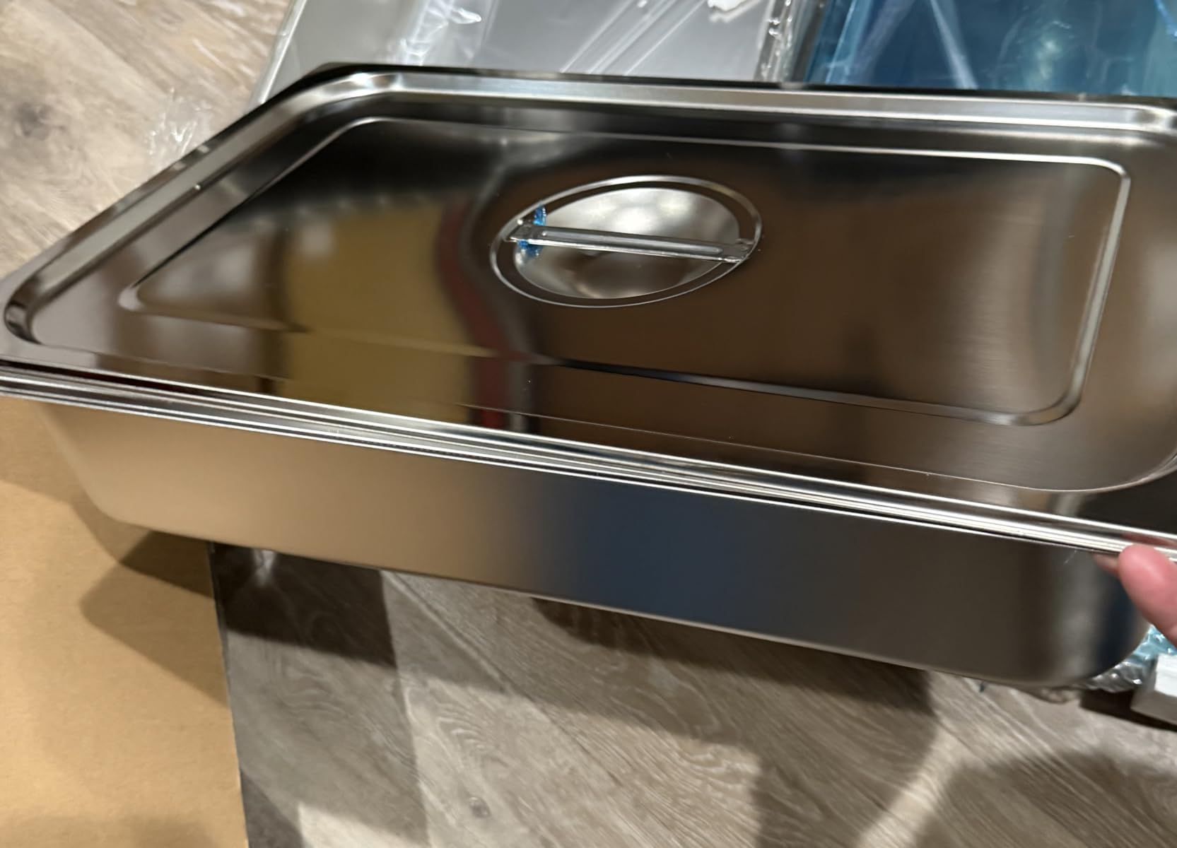 WantJoin Stainless Steel Steam Table Hotel Pan Set 1/1 Size 2.5 Inch 6 Pack | Full Size 2.5