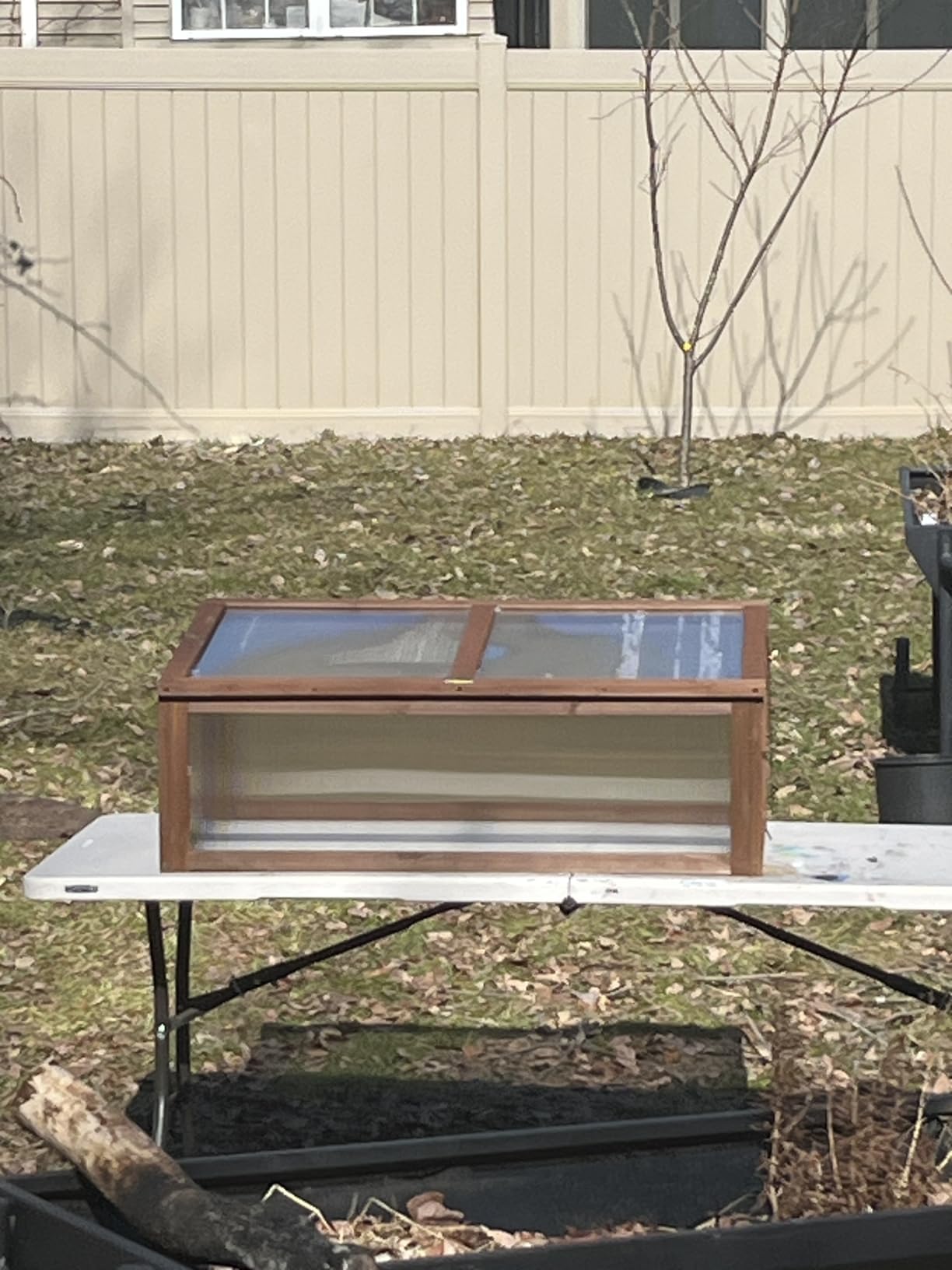 Outsunny Wooden Cold Frame Mini Greenhouse 39