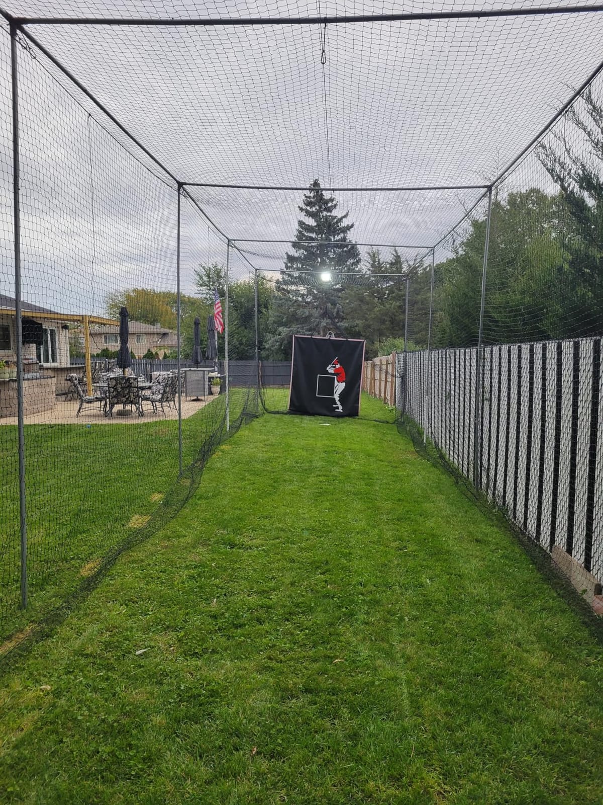ORIENGEAR Baseball Batting Cage Nets, ONLY NET, 70'L/55'L/35'L/20'L Baseball and Softball Cage Netting, 1.88