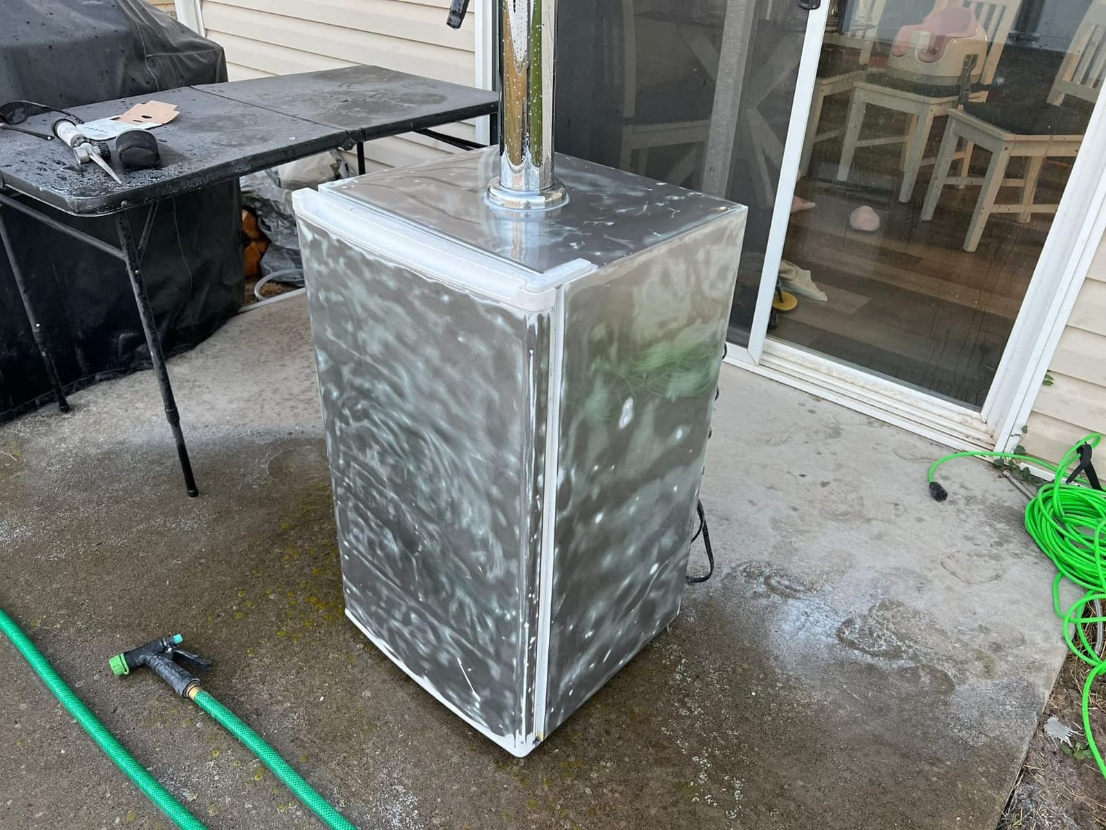 Single Tap Draft Beer Tower, Stainless Core Beer Faucet, 3'' Flange Brewing Tower Dispenser Kit customer photo 2