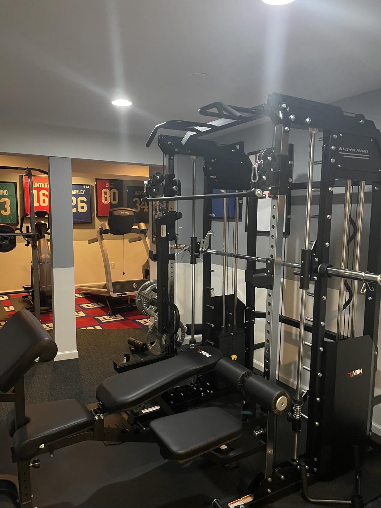 Hercules EX Commercial All in One Gym Machine 400 lb Weight Stack Adj Bench Leg Press Jammer Arms Leg Extension Arm Curl LAT Seat 24 Attachments customer photo 1