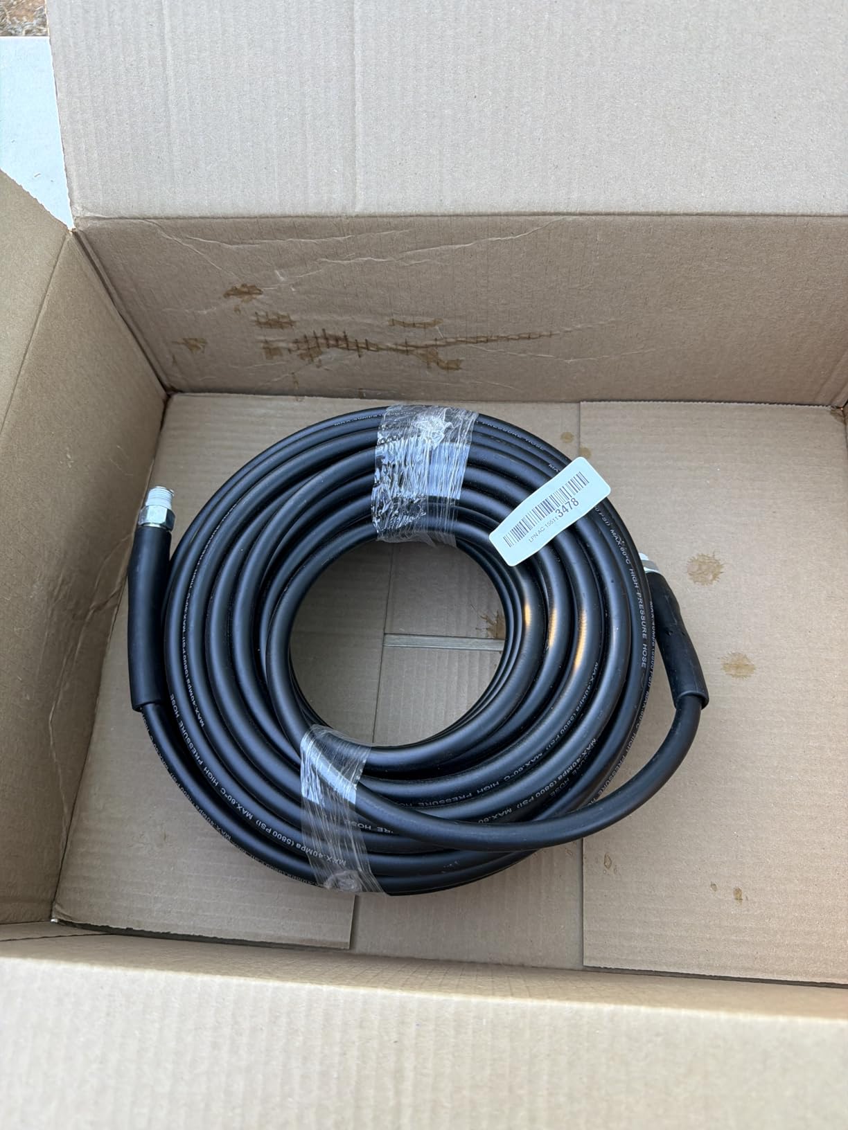 200FT Sewer Jetter Kit for Pressure Washer, 5800PSI Drain Cleaner Hose 1/4 Inch NPT Corner, Rotating and Button Hose Sewer Jetting Nozzle Pearl Corsage Pin Waterproof Tape with 2 Spanner customer photo 2