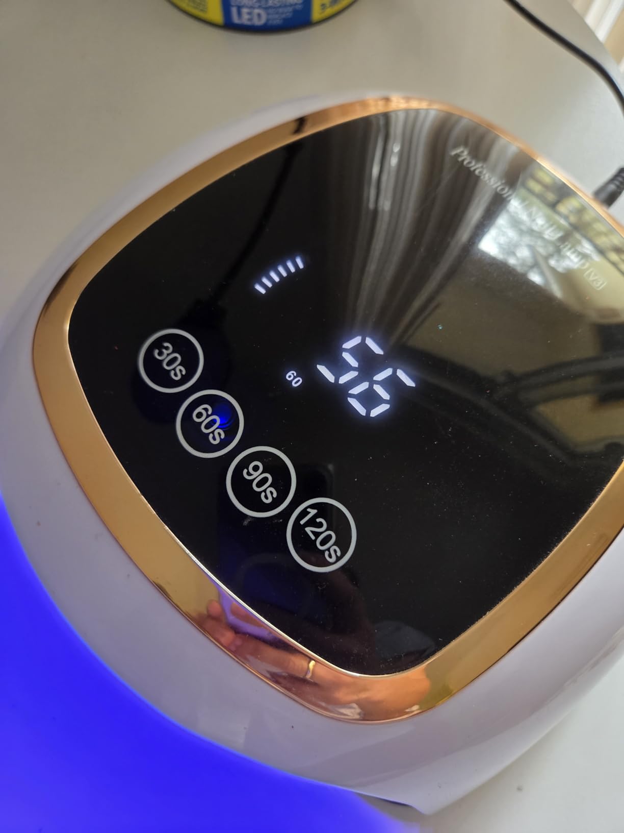 UV Nail Lamp, 180W LED Nail Dryer for Gel Polish, Touch Screen, 42 Beads | Auto Sensor Curing Light with LCD Display and 4 Timer Settings, Fast, Even Curing for Salon Use and Home DIY Manicure customer photo 1