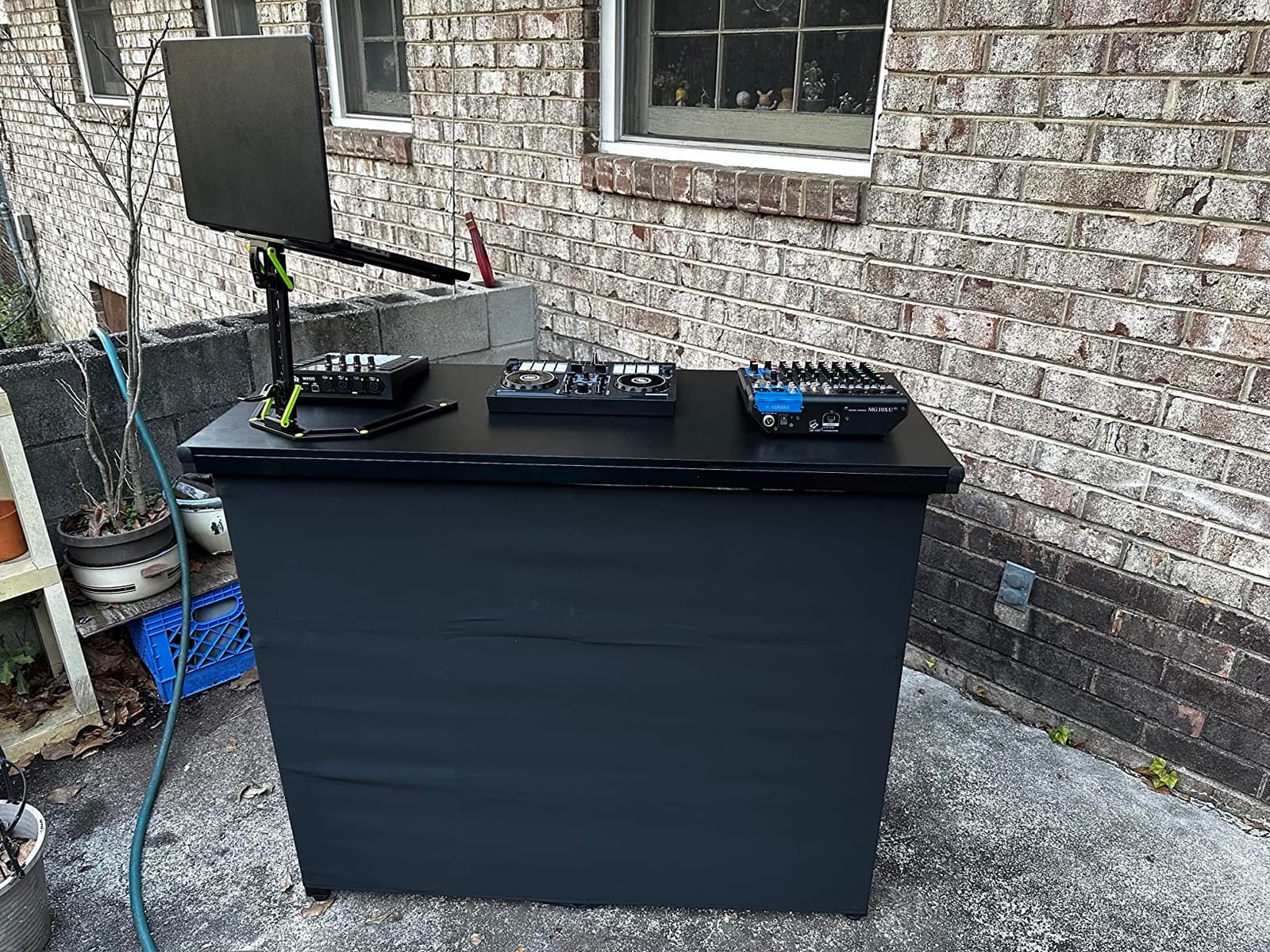GoBar PRO Commercial Grade Portable Bar Table - Mobile Bartender Station for Events - Includes Black Skirt and Carry Case - Standard or LED customer photo 1
