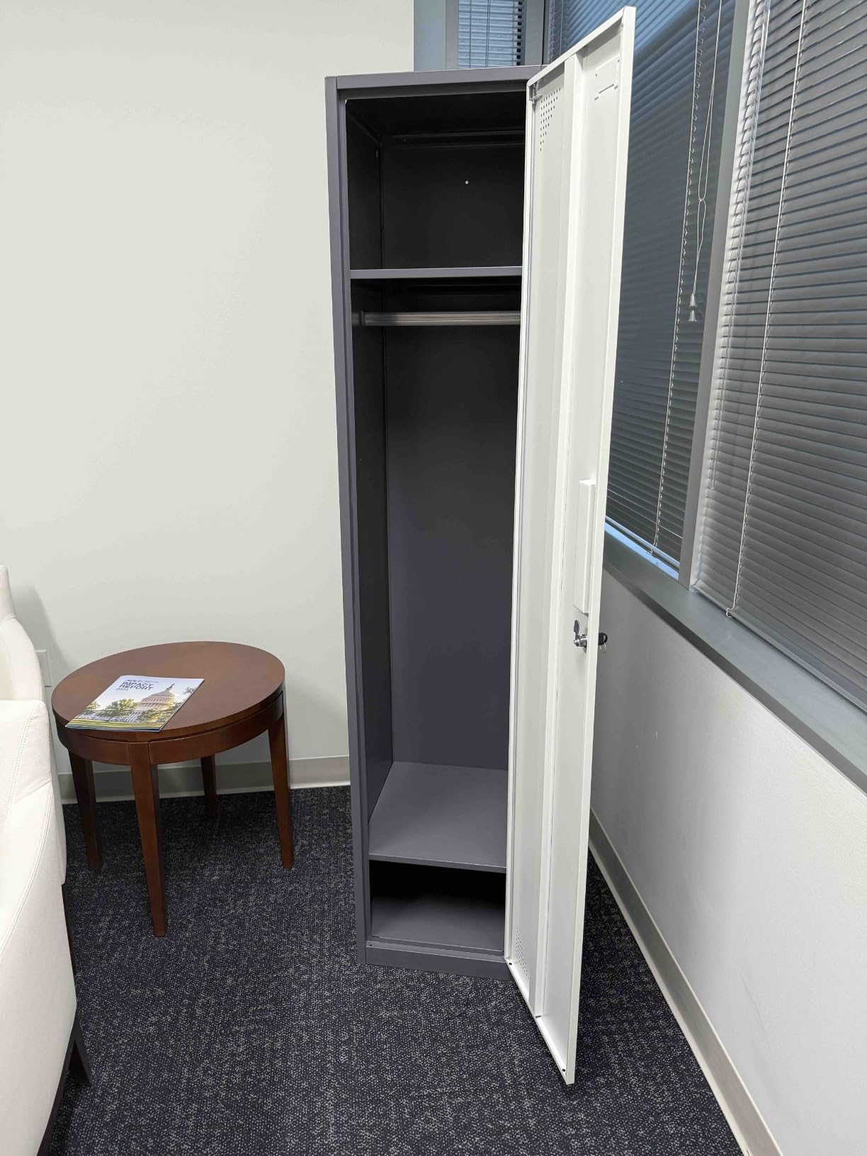 Metal Locker with 6 Doors, Tall Steel Storage Lockers for Employees - 71