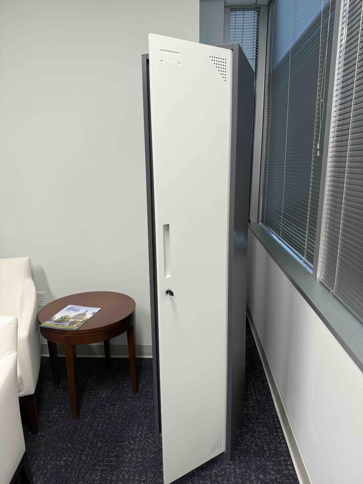 Metal Locker with 6 Doors, Tall Steel Storage Lockers for Employees - 71
