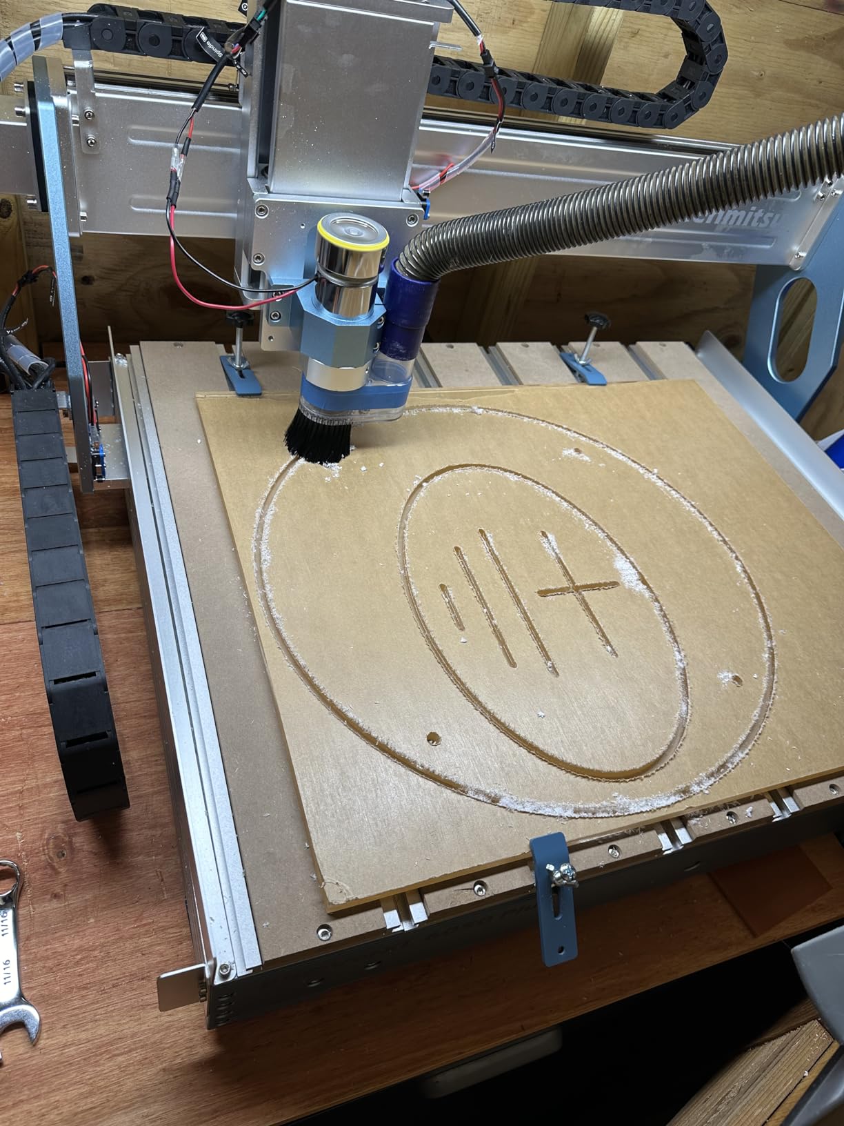 Genmitsu PROVerXL 6050 Plus CNC Router Machine for Big Projects | Hybrid Table, GRBL Control for Metal, Wood, Acrylic & MDF, 600 x 500 x 115mm Working Area customer photo 1