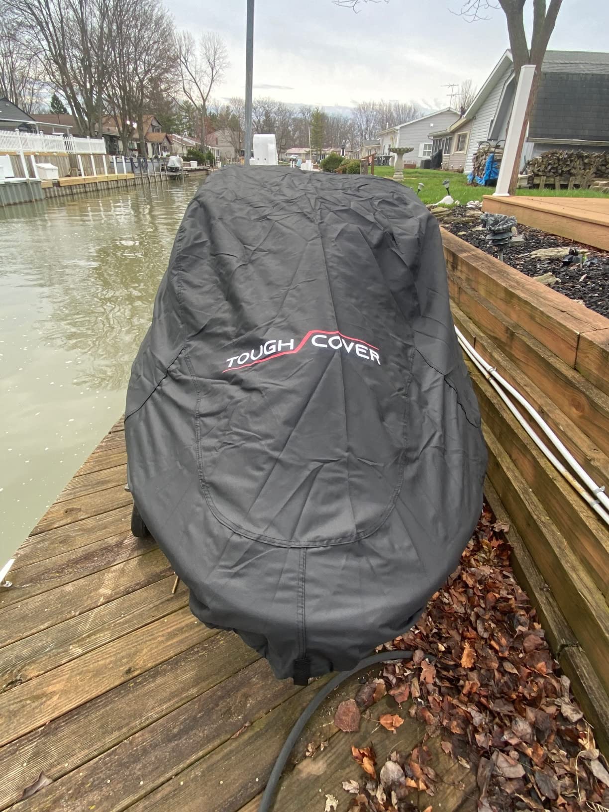 Tough Cover Jet Ski Cover, Premium 600D, Waterproof, Up to 180x87 in | Heavy-Duty Waterproof Fabric With Elastic Hem, 3 Locking Buckle Pairs And Adjustable Straps Secure The Cover For Transport customer photo 2